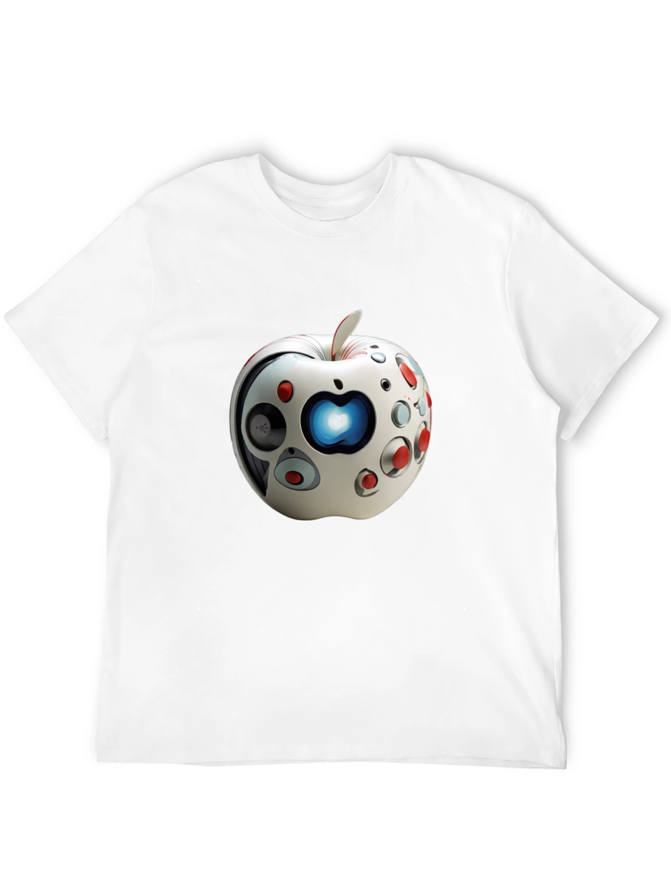 Futuristic Apple Graphic T-Shirt