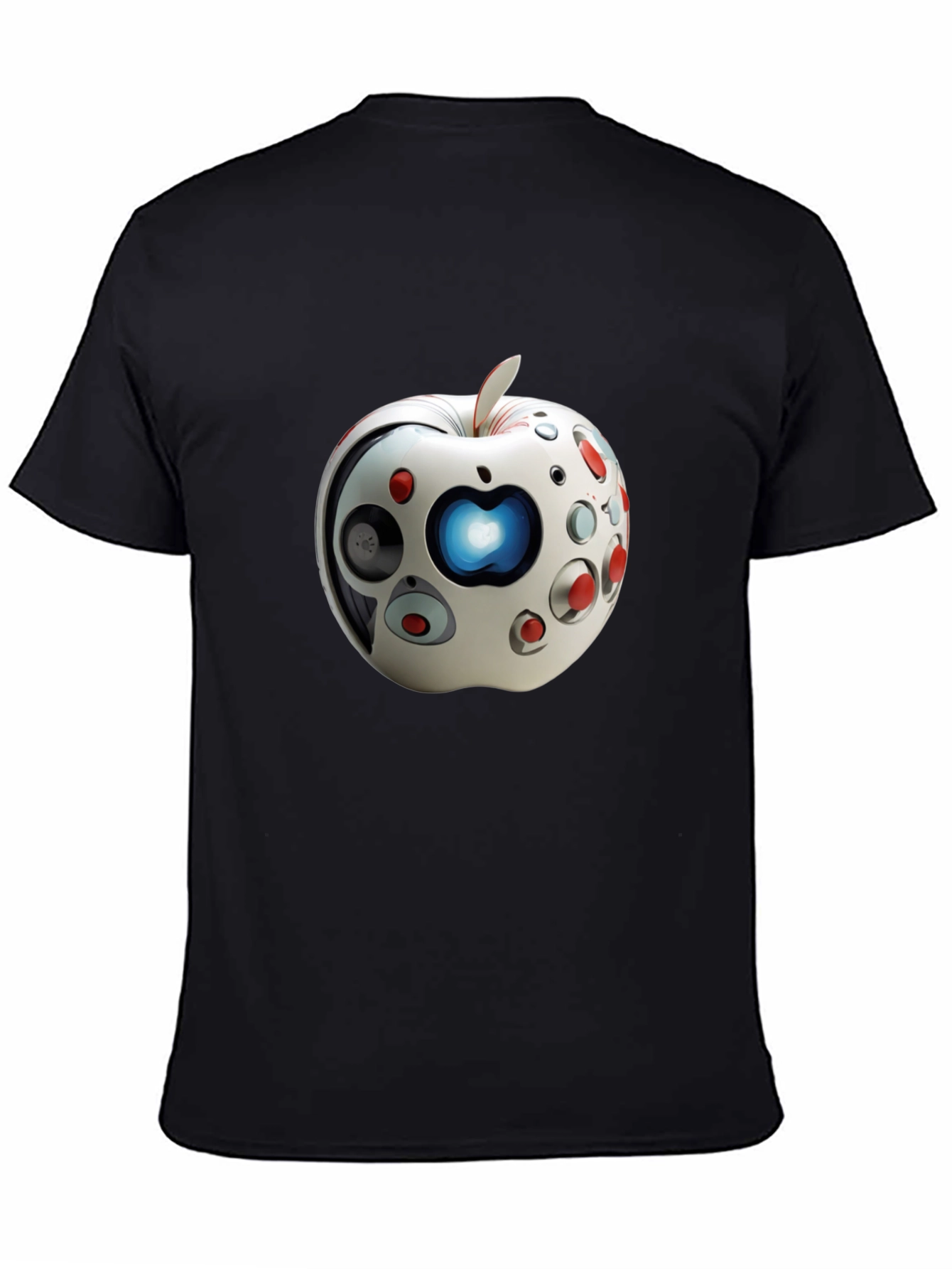 Futuristic Apple Graphic T-Shirt