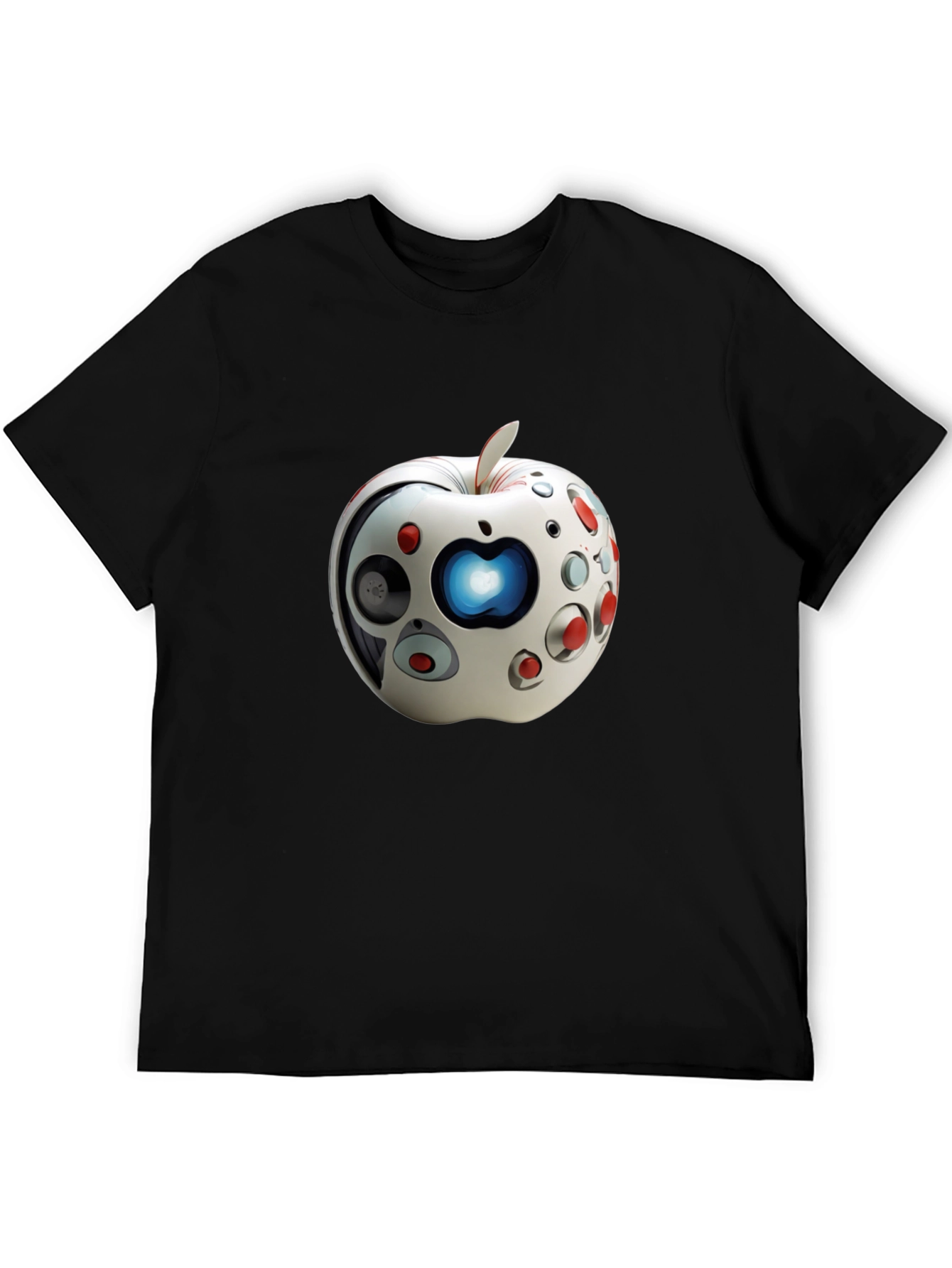 Futuristic Apple Graphic T-Shirt