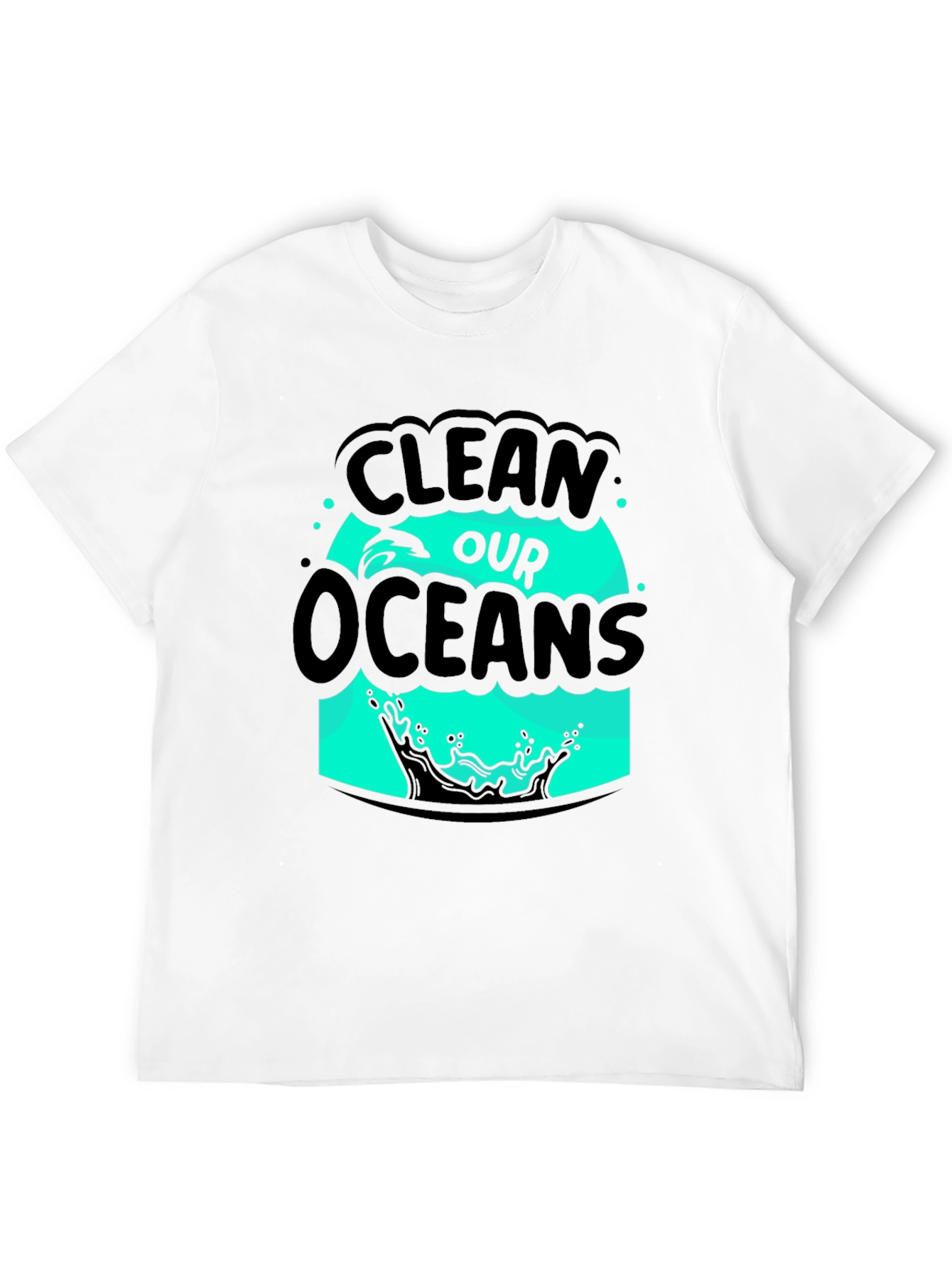 Clean Our Oceans Graphic Tee - Black