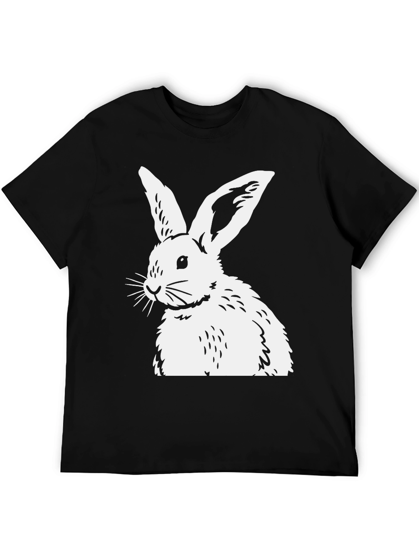 Black Rabbit Graphic Tee - Unisex Cotton Blend