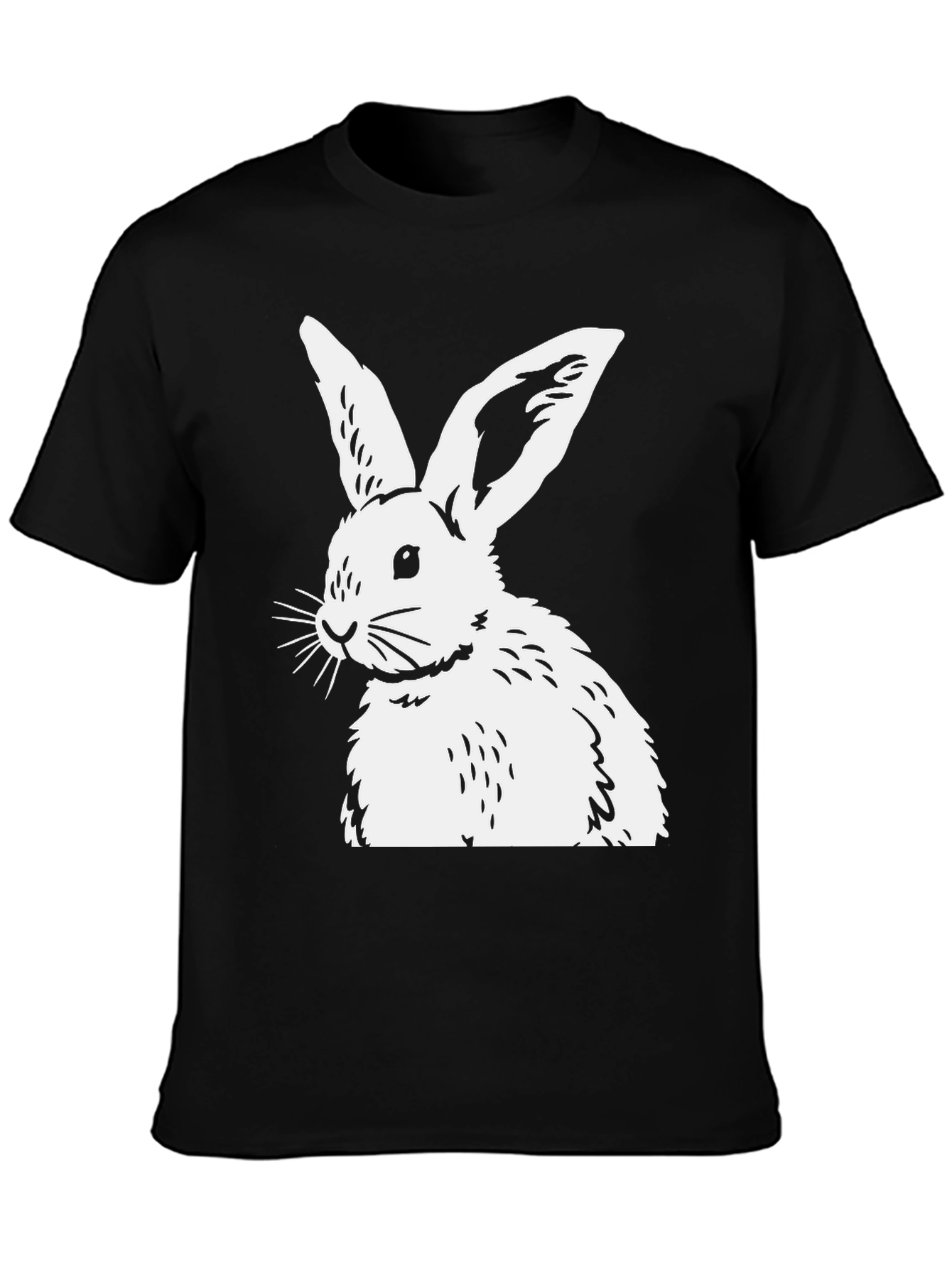 Black Rabbit Graphic Tee - Unisex Cotton Blend
