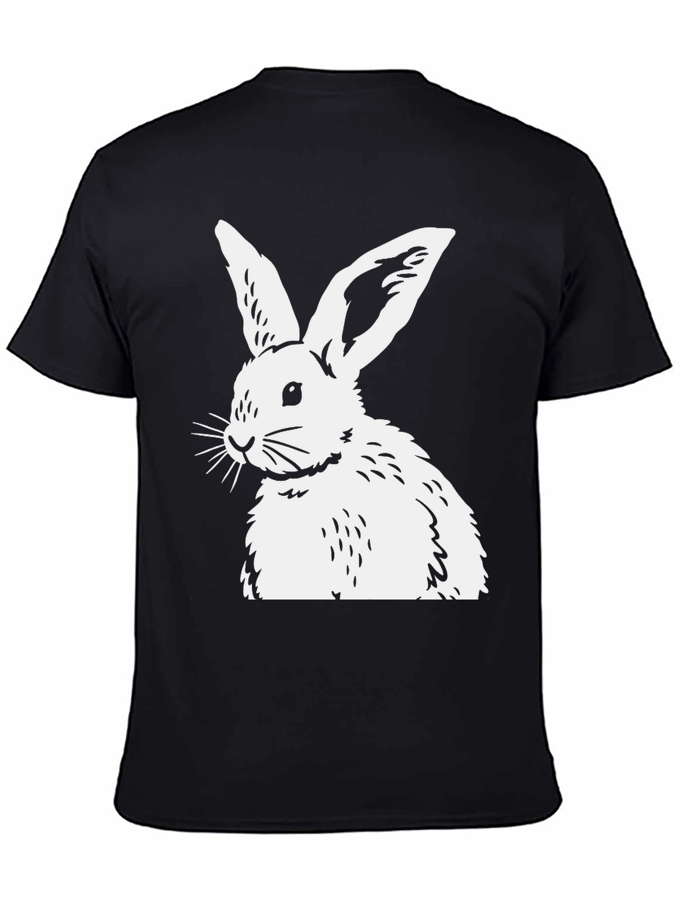 Black Rabbit Graphic Tee - Unisex Cotton Blend