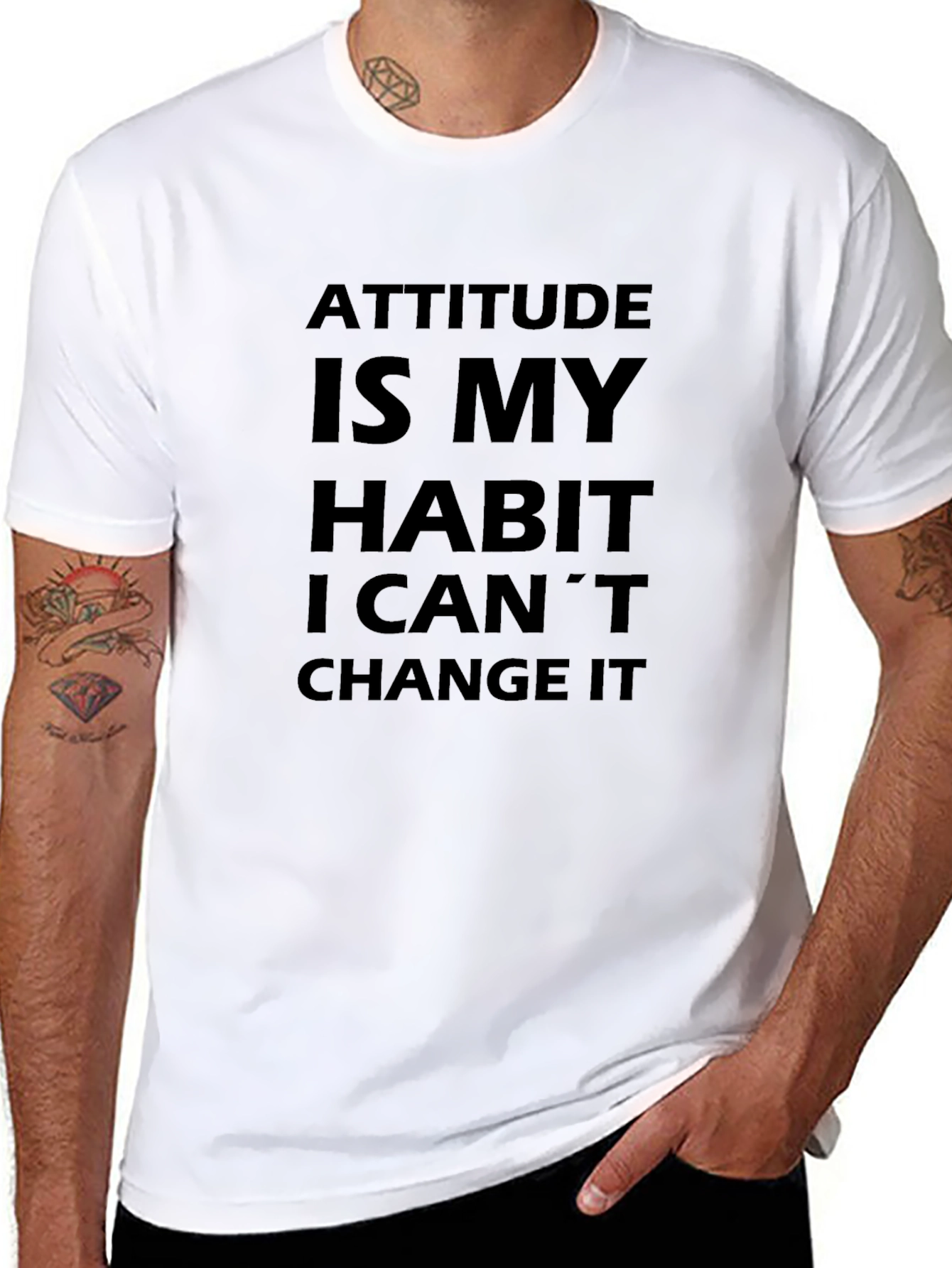 Attitude is My Habit Mens T-Shirt