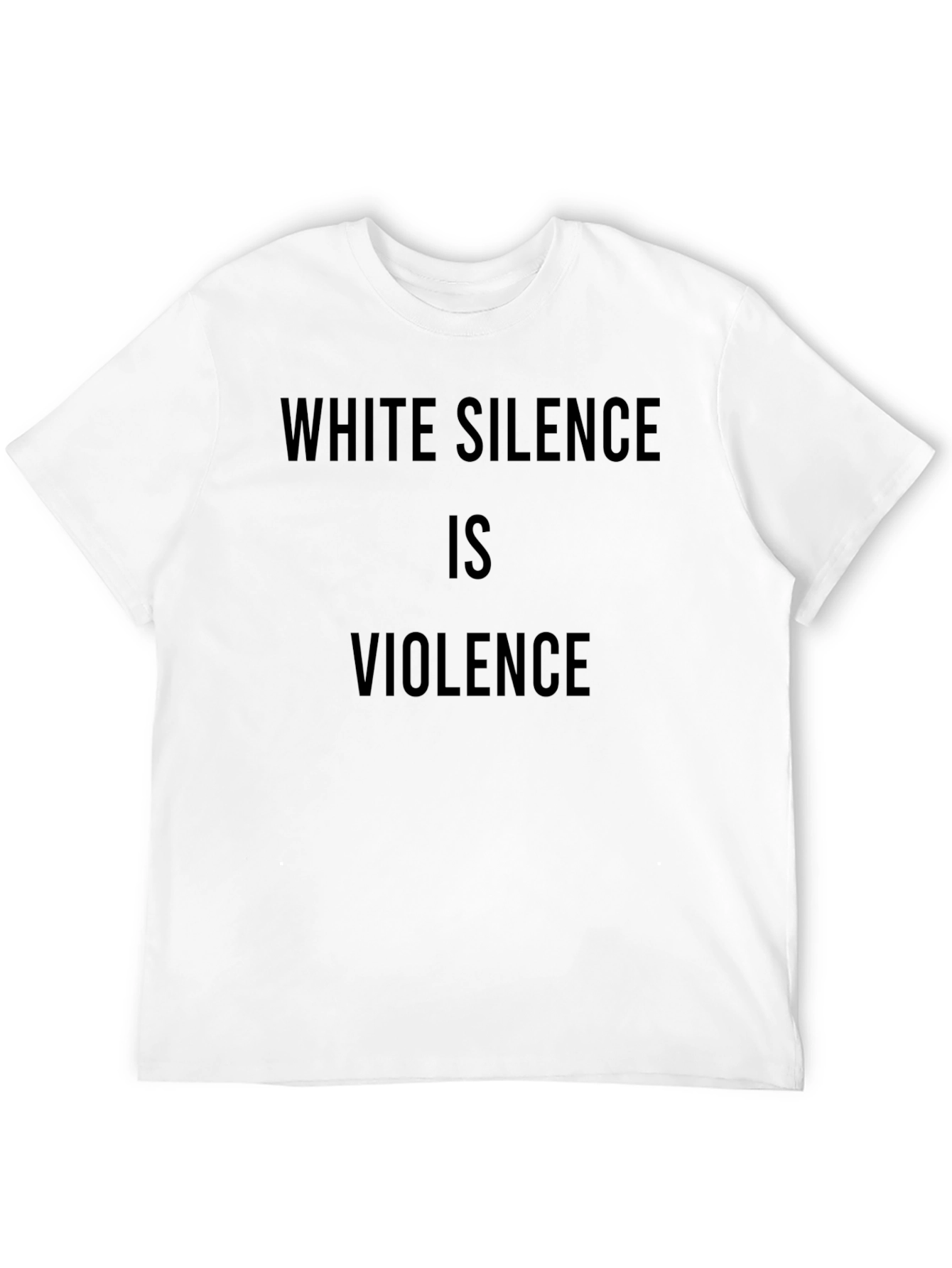 White Silence Is Violence Black Graphic Tee