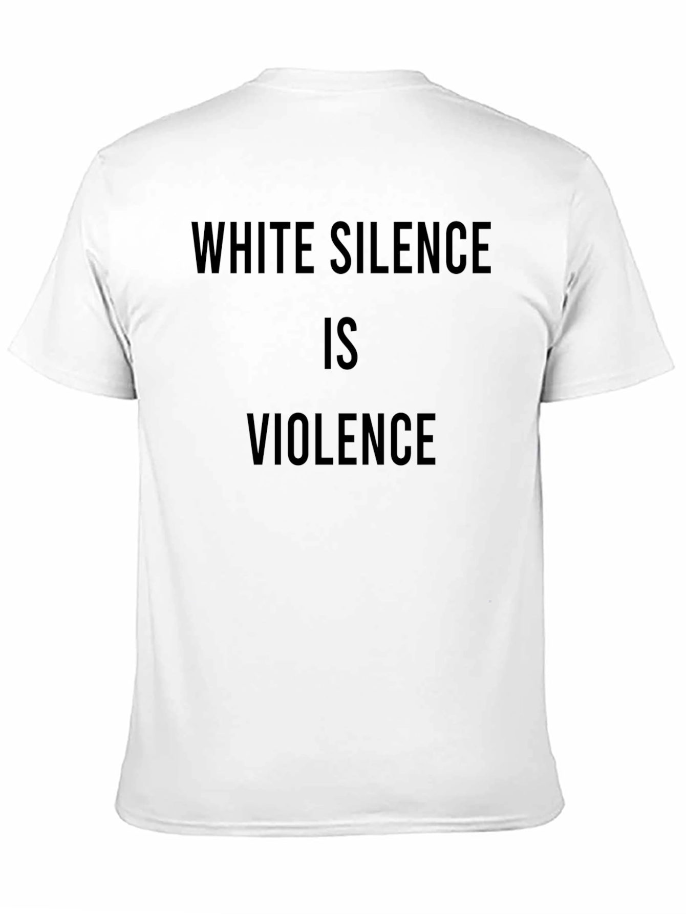 White Silence Is Violence Black Graphic Tee