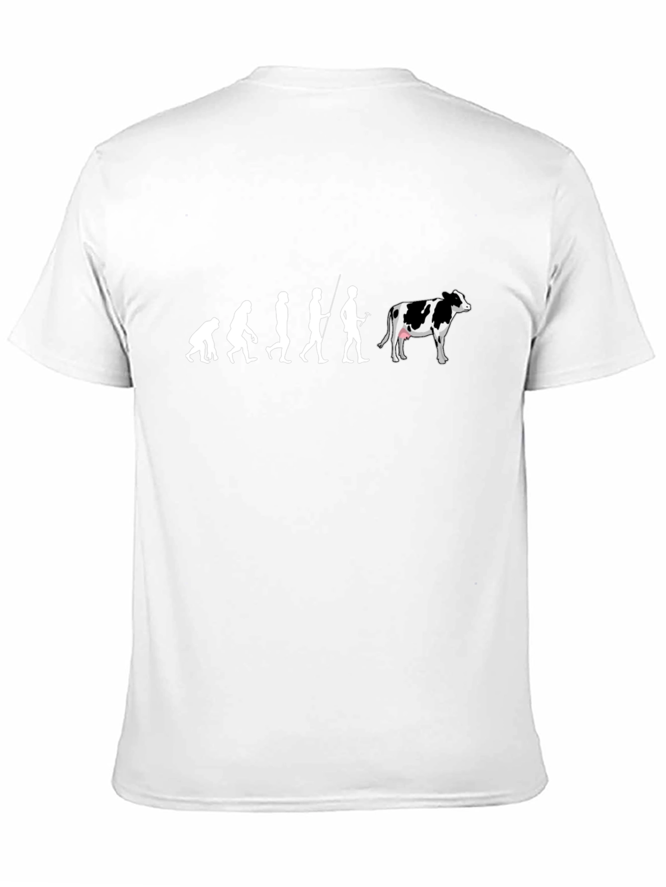 Evolution of Man Cow T-Shirt