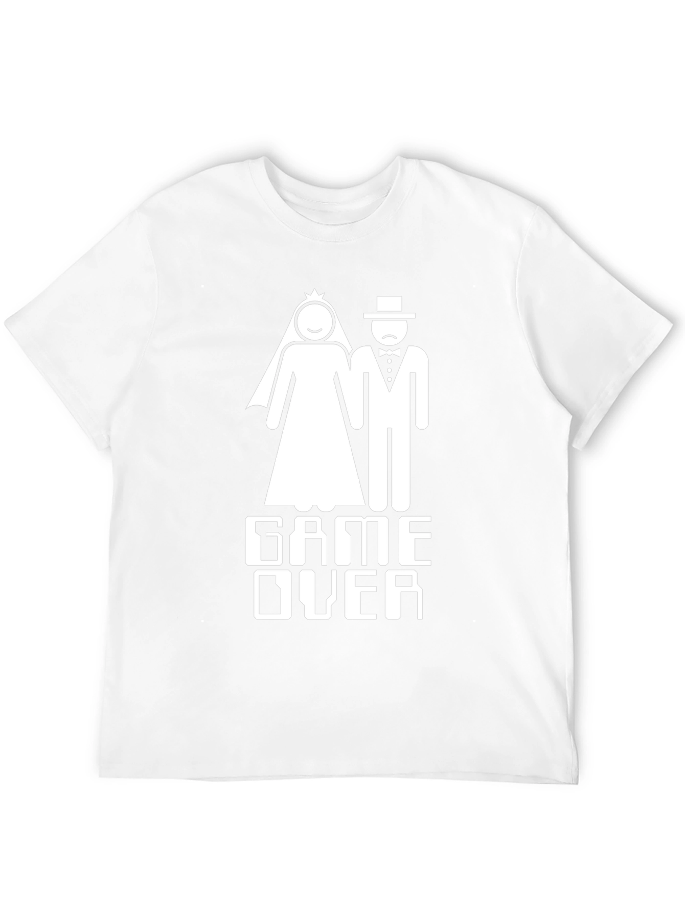 Game Over Wedding T-Shirt Funny Bridal Groom Tee
