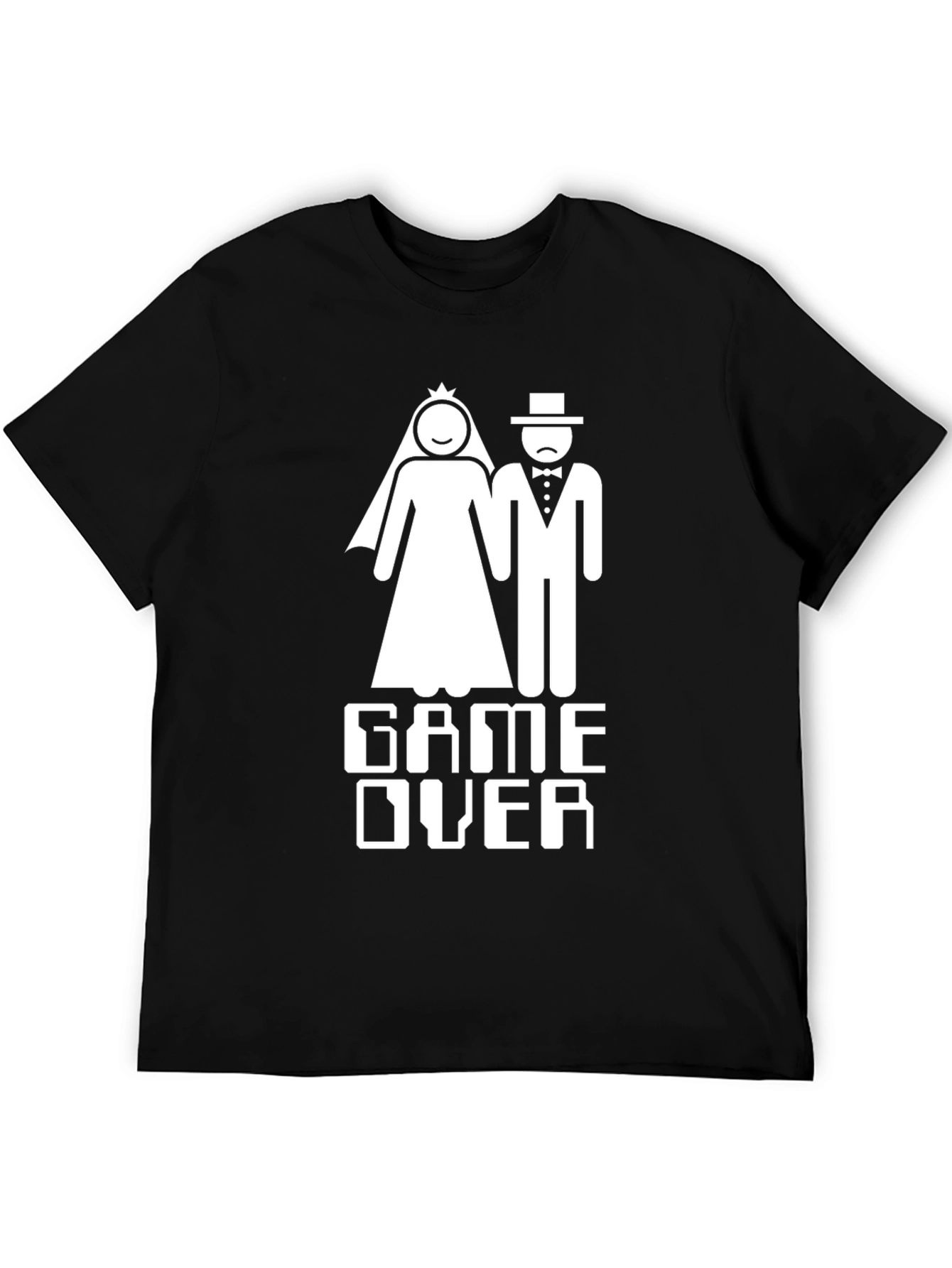 Game Over Wedding T-Shirt Funny Bridal Groom Tee