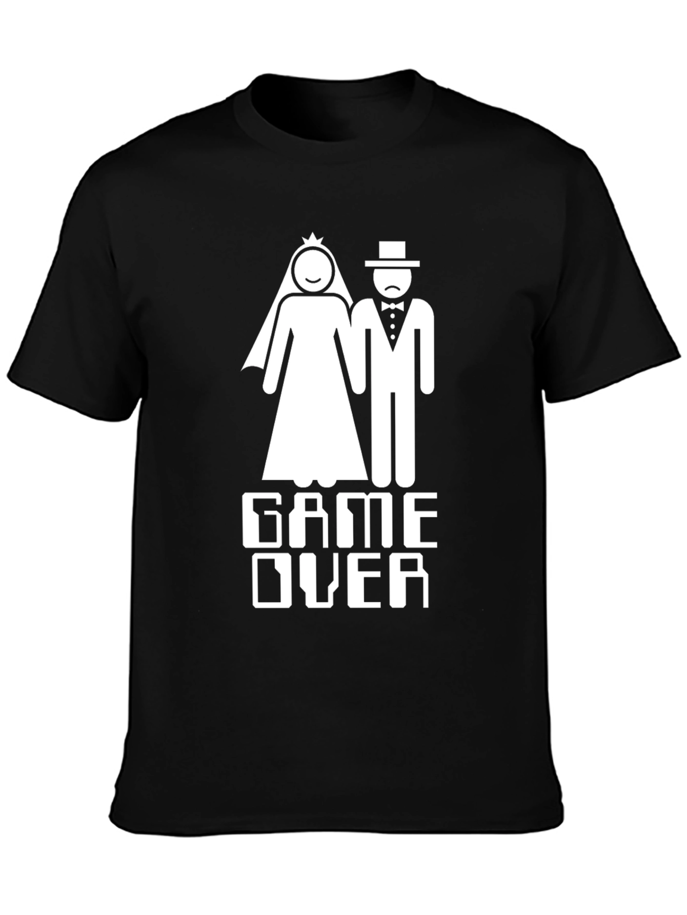 Game Over Wedding T-Shirt Funny Bridal Groom Tee