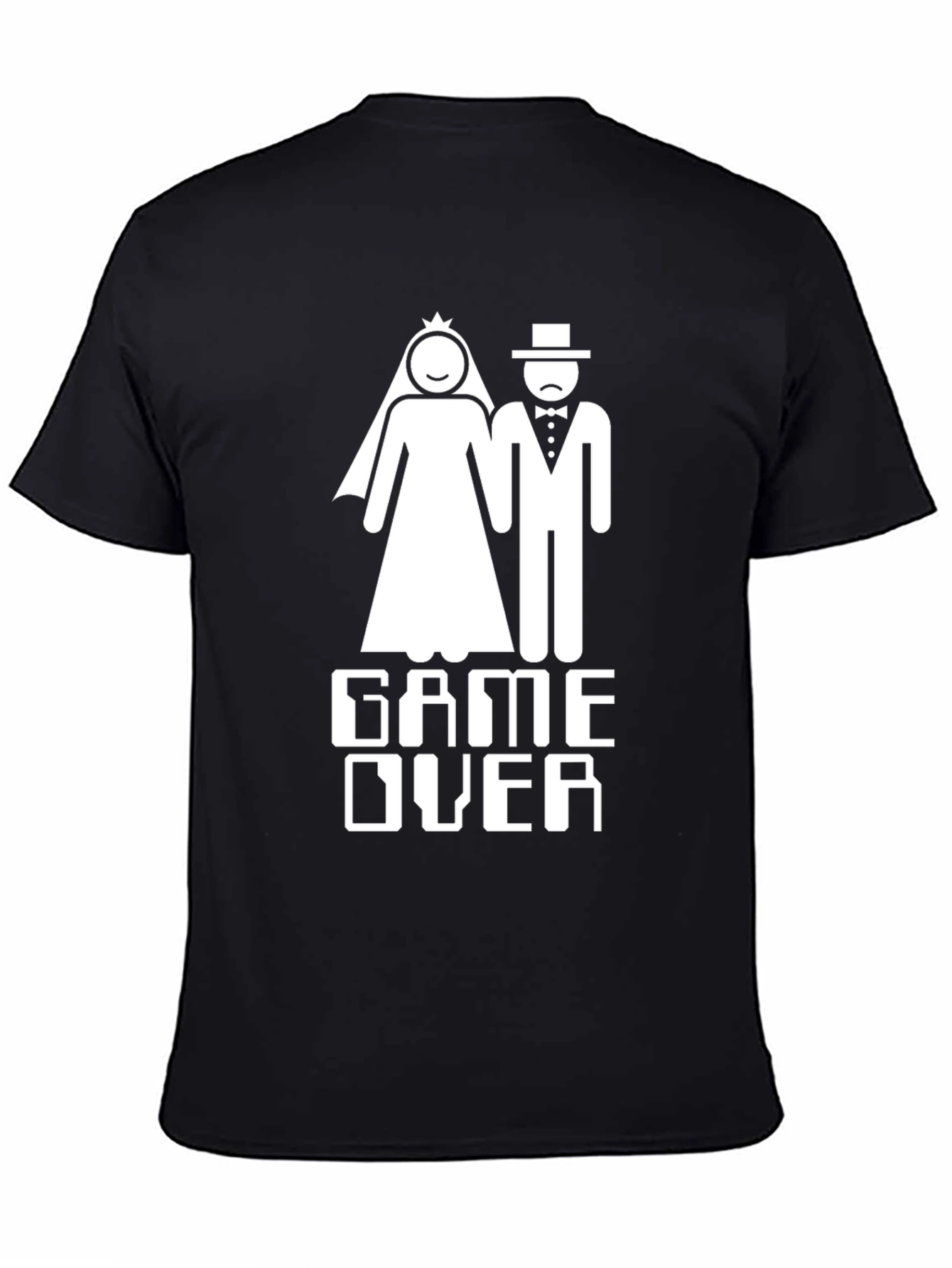 Game Over Wedding T-Shirt Funny Bridal Groom Tee