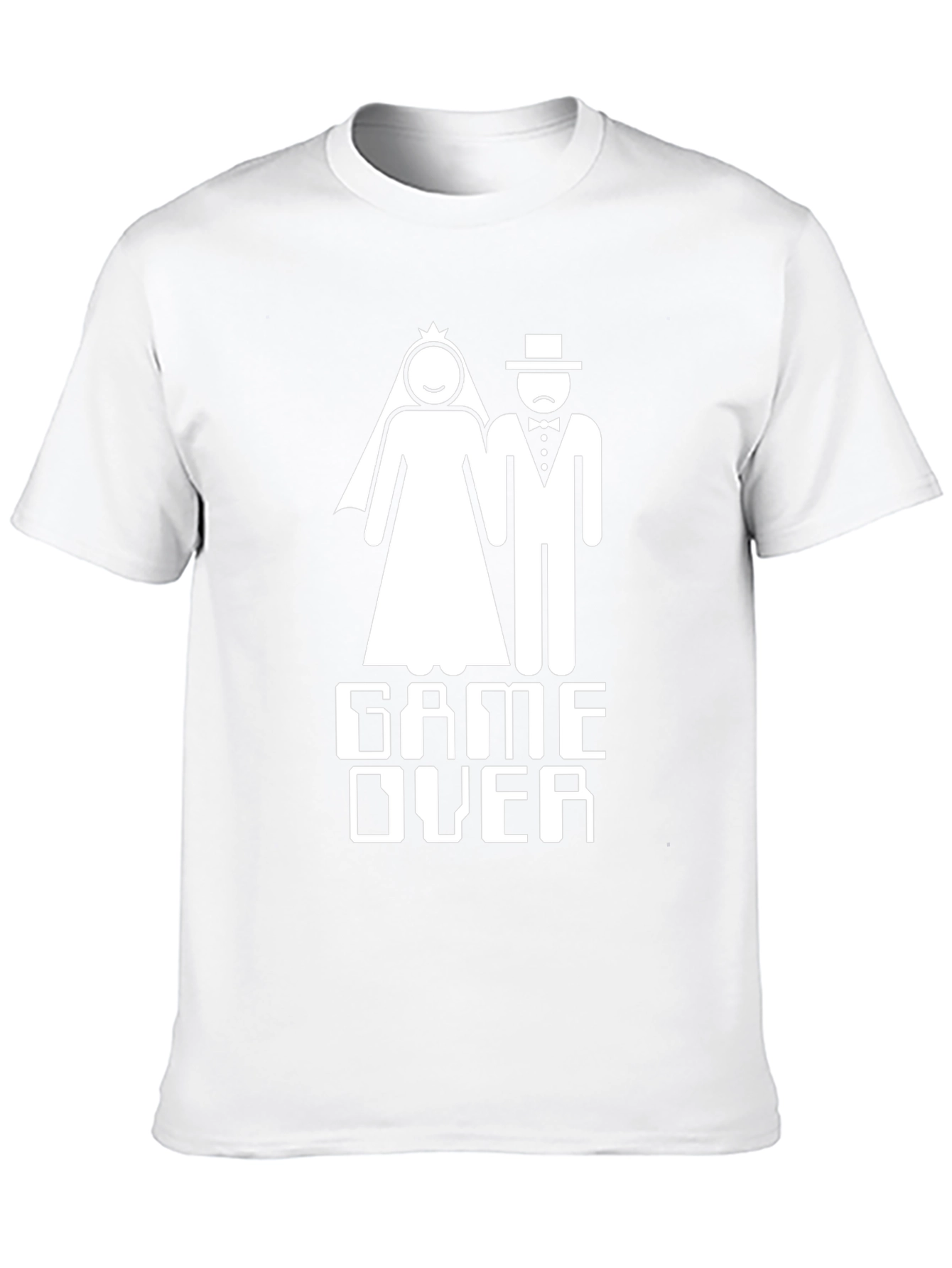 Game Over Wedding T-Shirt Funny Bridal Groom Tee