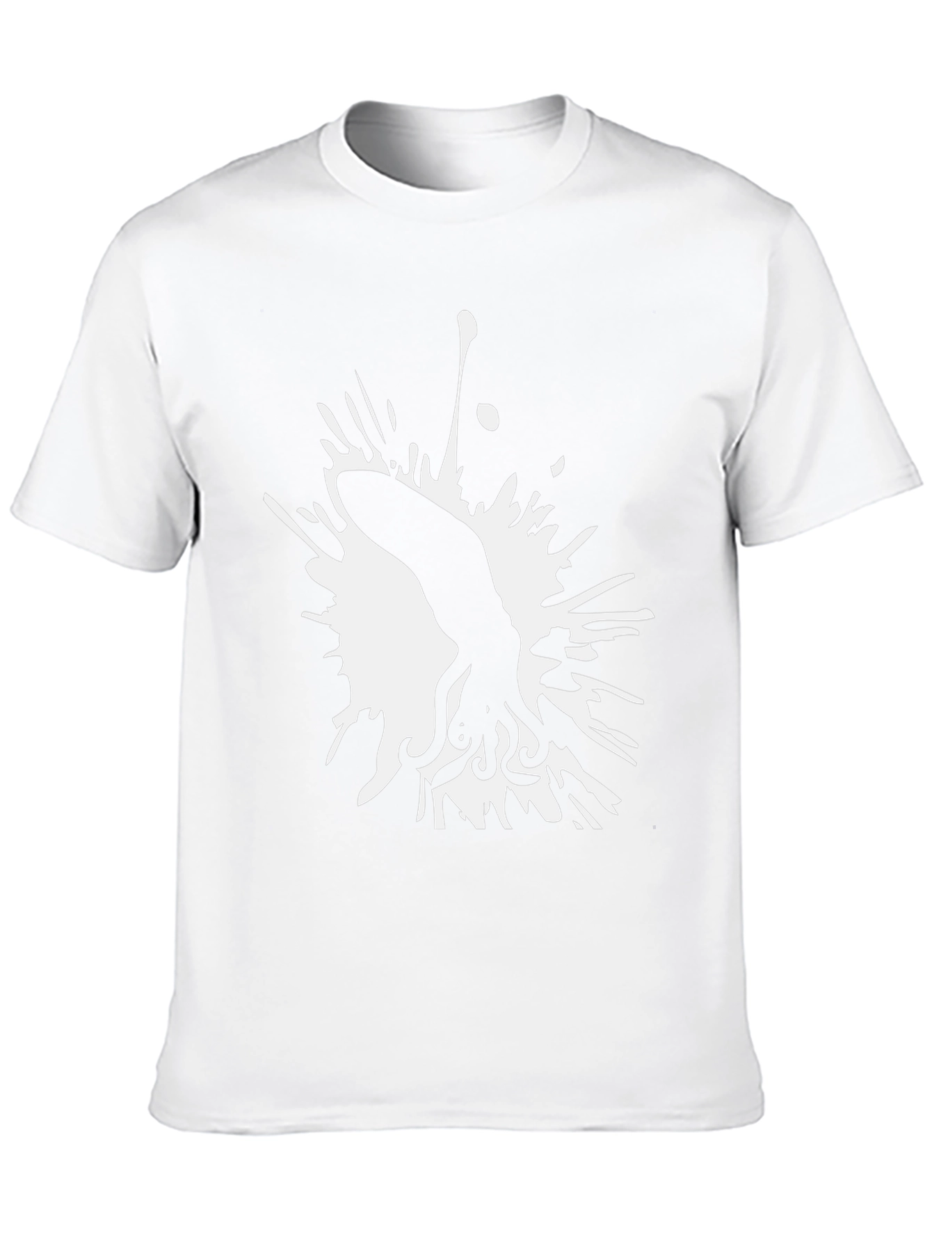 Squid Ink Splash Graphic Tee - Stylish Black T-Shirt