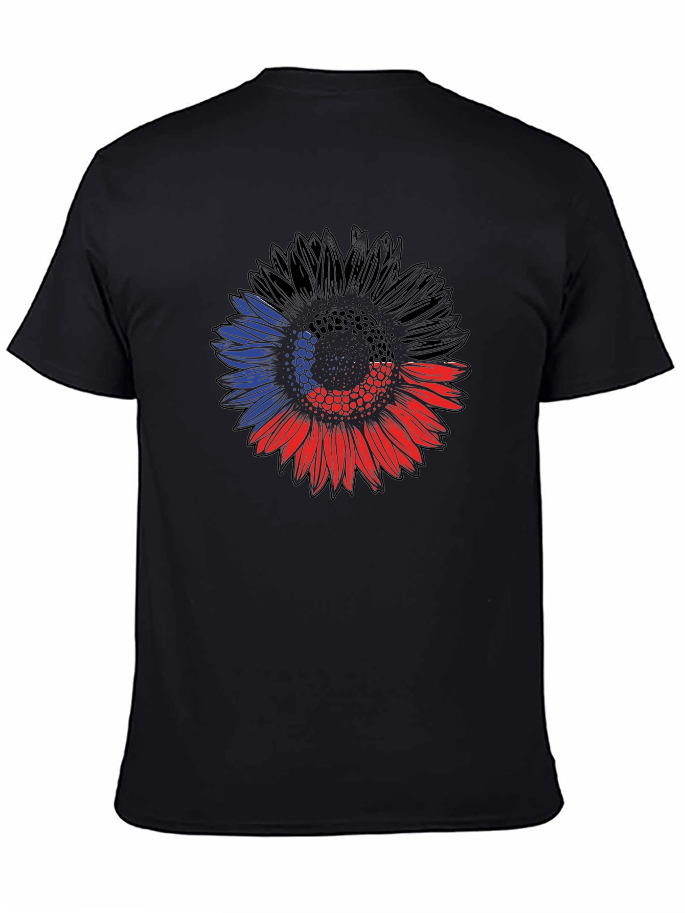 Sunflower Flag Graphic Tee - Black Unisex Shirt