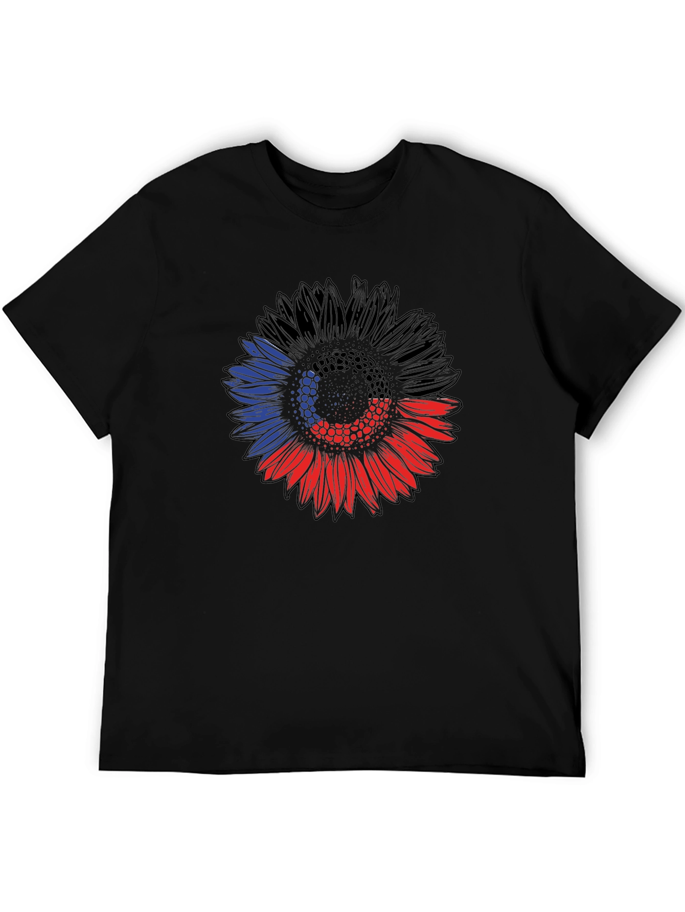 Sunflower Flag Graphic Tee - Black Unisex Shirt