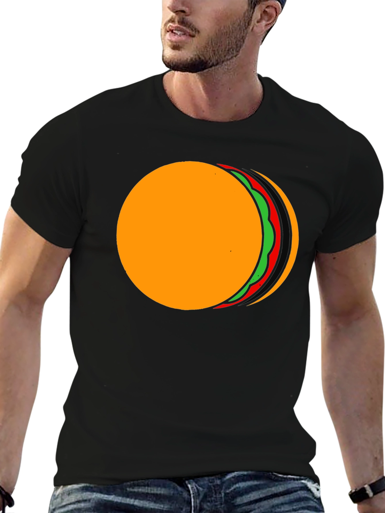 Taco Eclipse Graphic Tee - Black Cotton T-Shirt