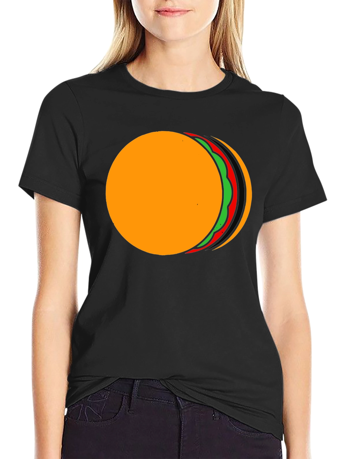 Taco Eclipse Graphic Tee - Black Cotton T-Shirt