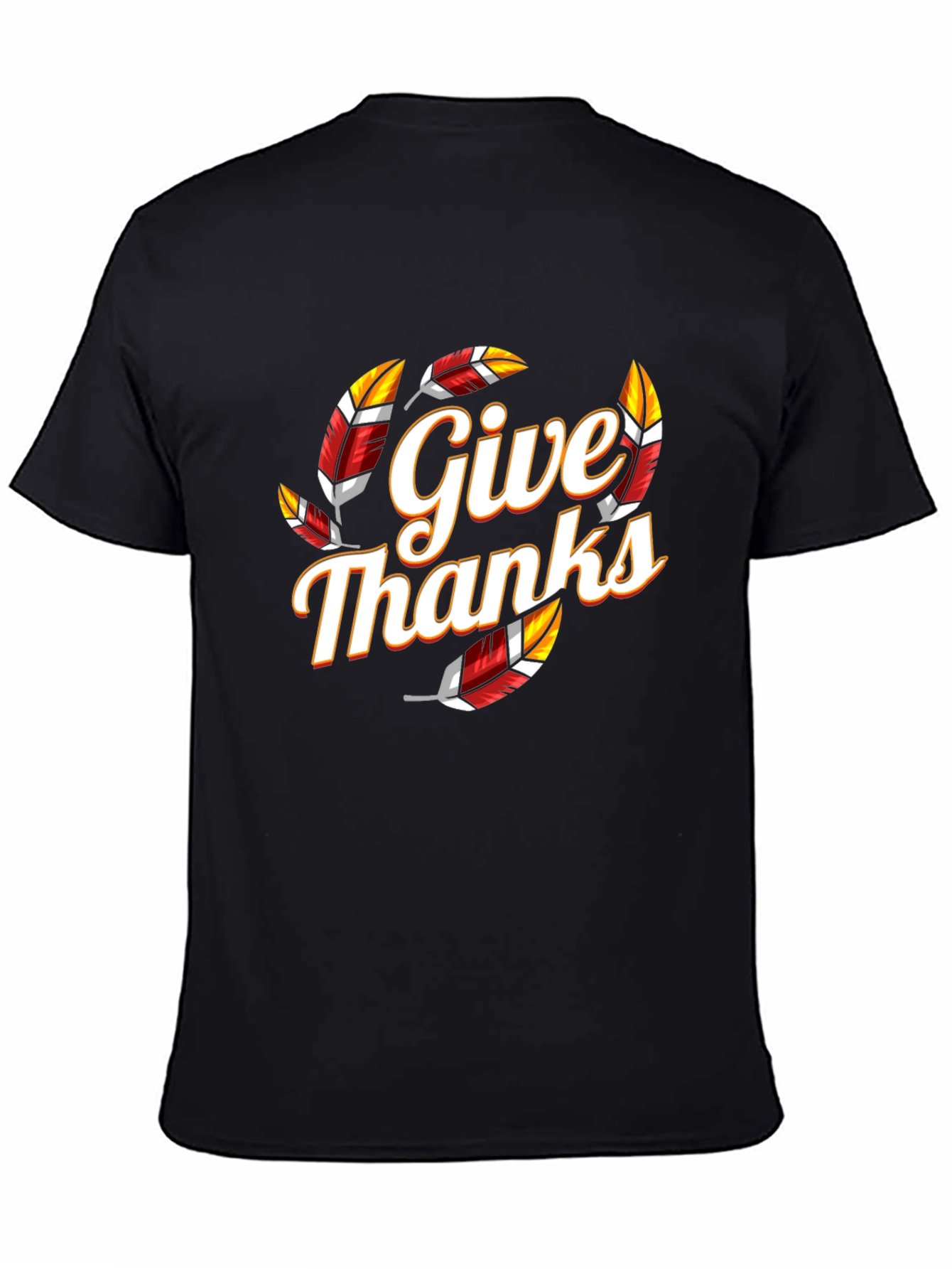 Give Thanks Graphic Tee - Festive Thanksgiving Shirt