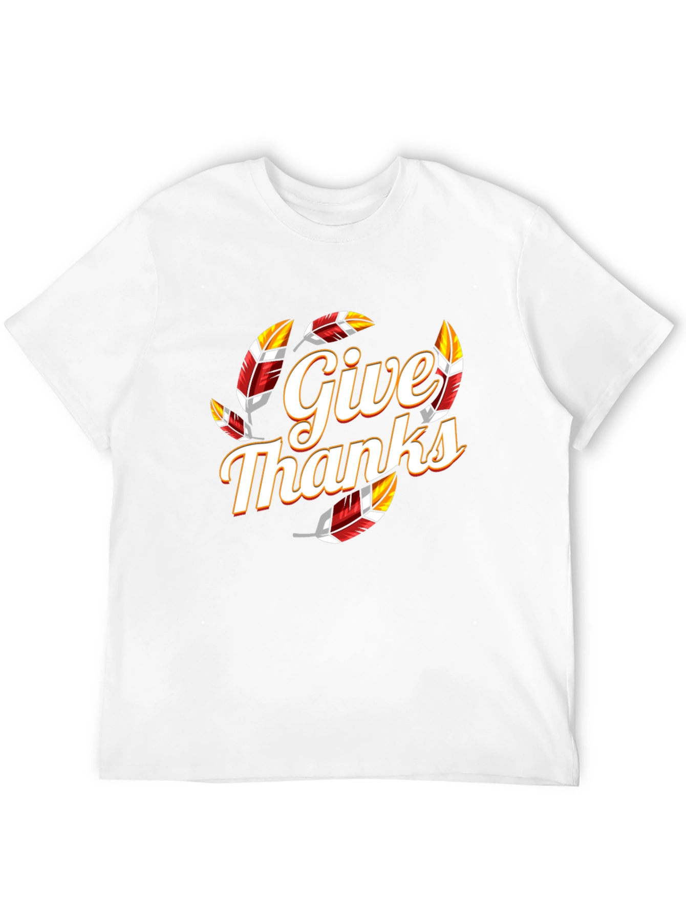 Give Thanks Graphic Tee - Festive Thanksgiving Shirt