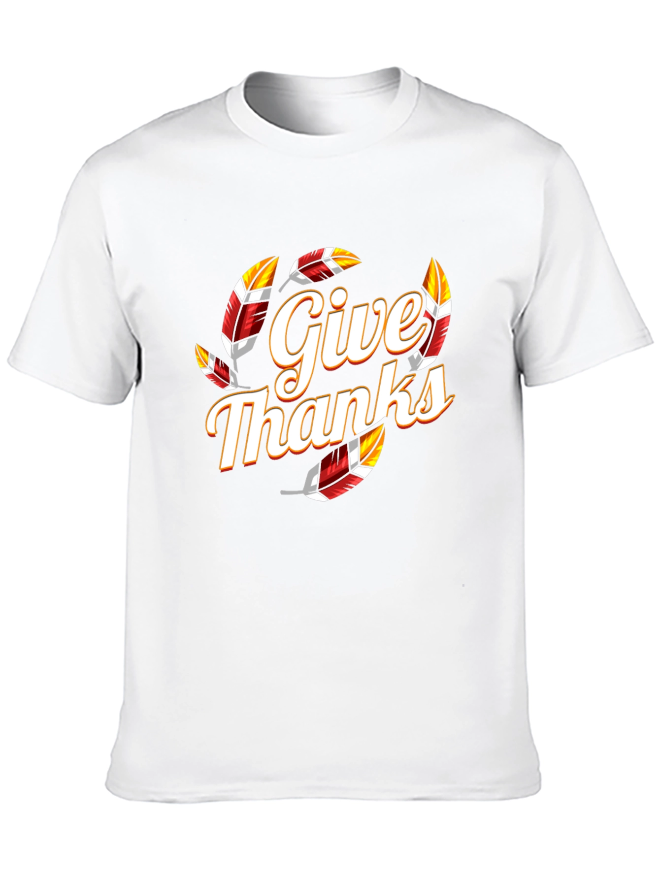 Give Thanks Graphic Tee - Festive Thanksgiving Shirt