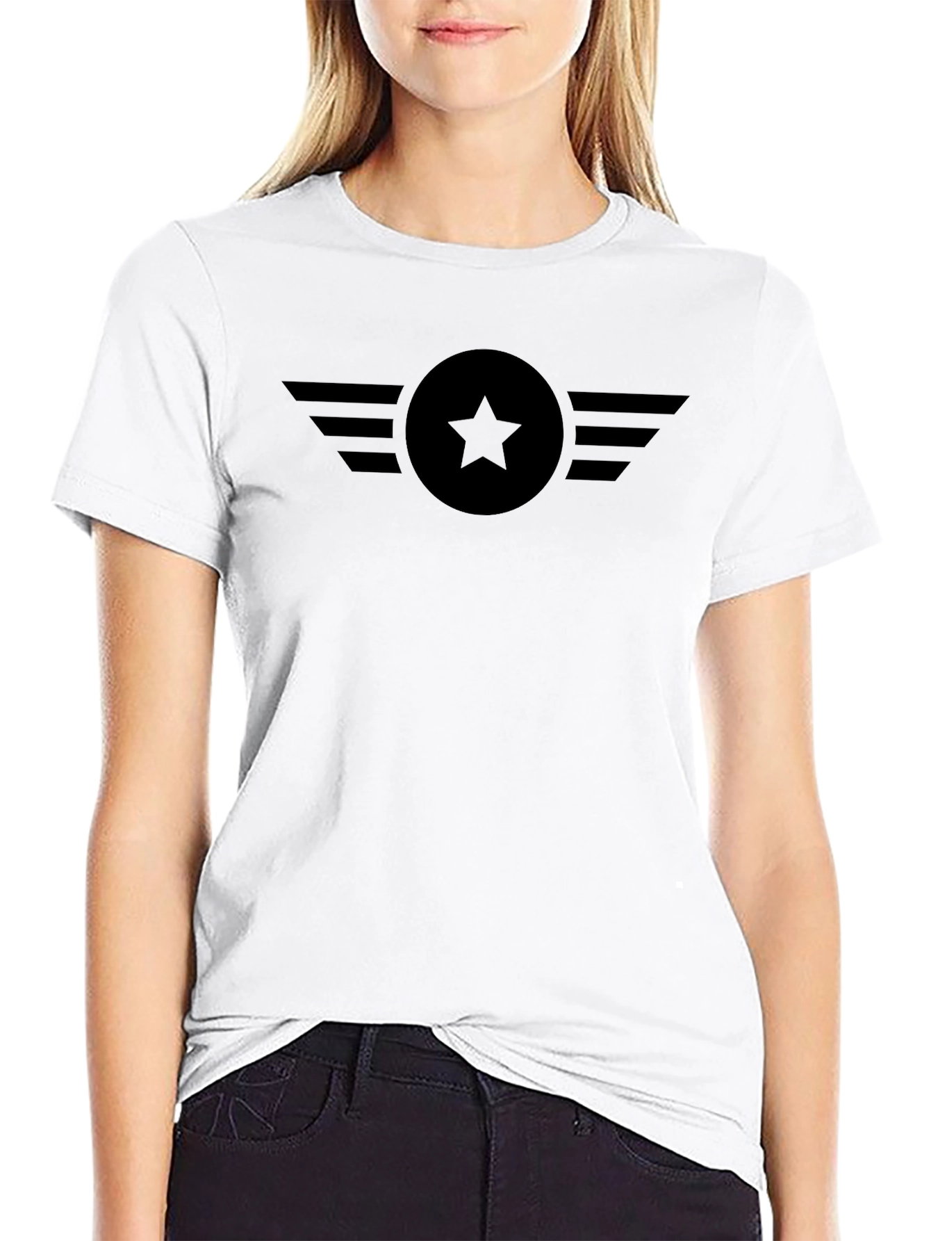 Star Emblem Black T-Shirt