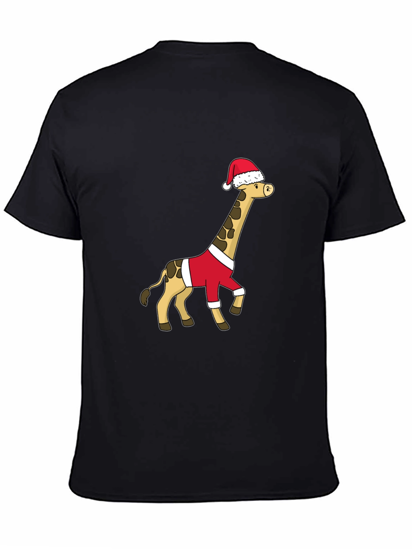 Festive Giraffe Santa Shirt - Holiday Cheer