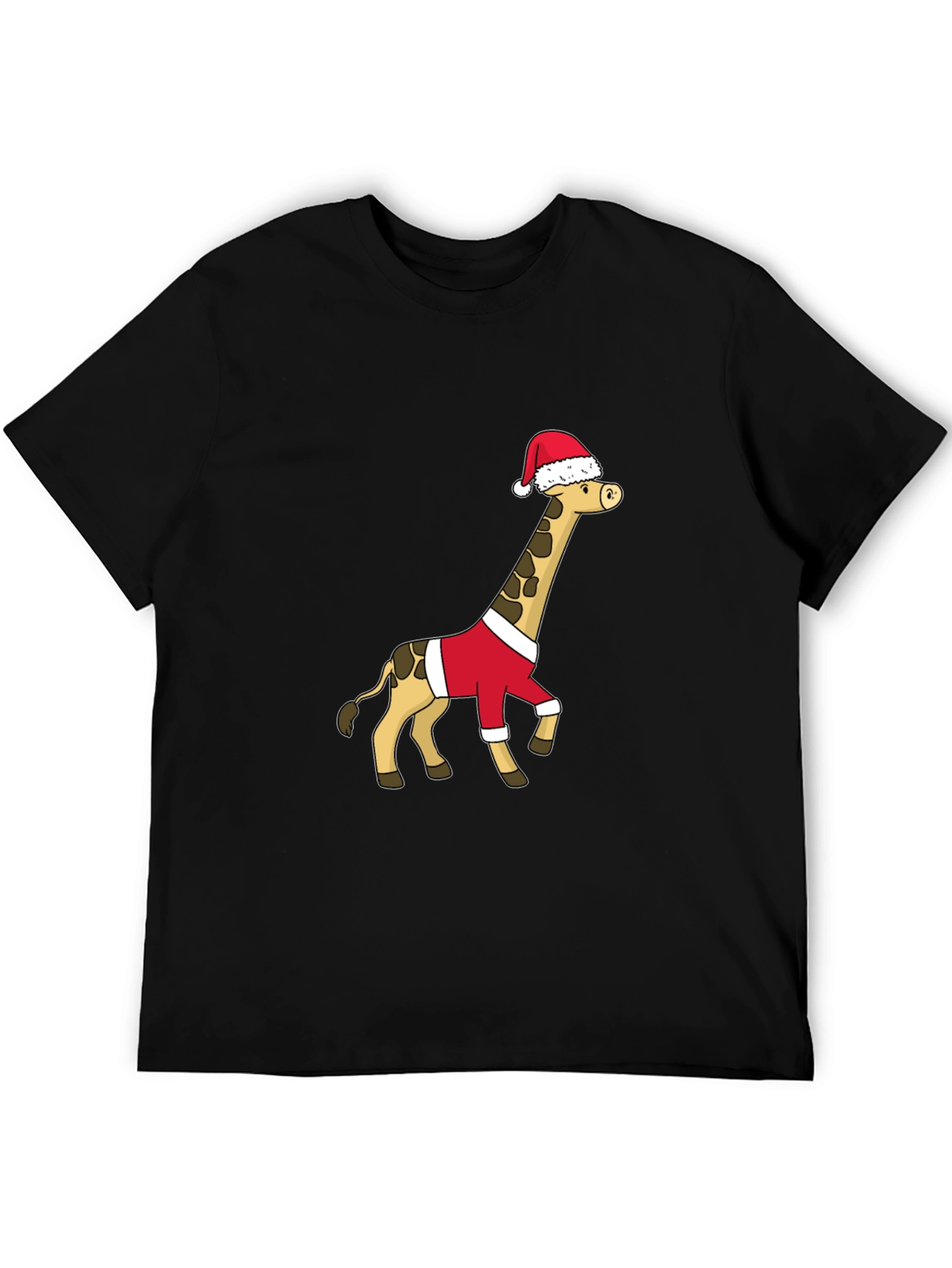 Festive Giraffe Santa Shirt - Holiday Cheer