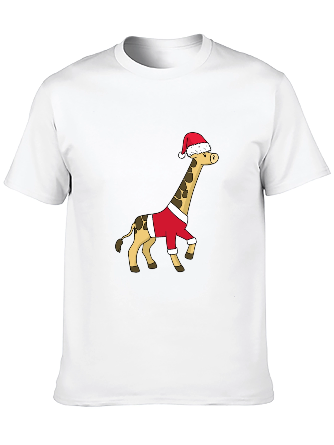 Festive Giraffe Santa Shirt - Holiday Cheer