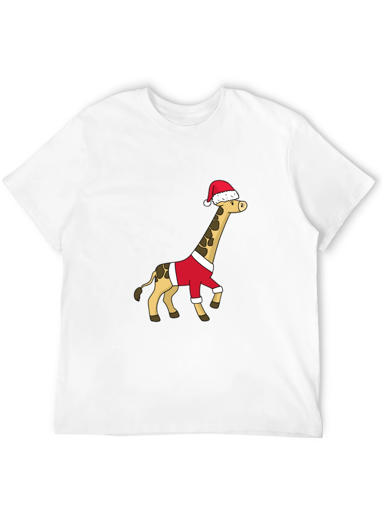 Festive Giraffe Santa Shirt - Holiday Cheer