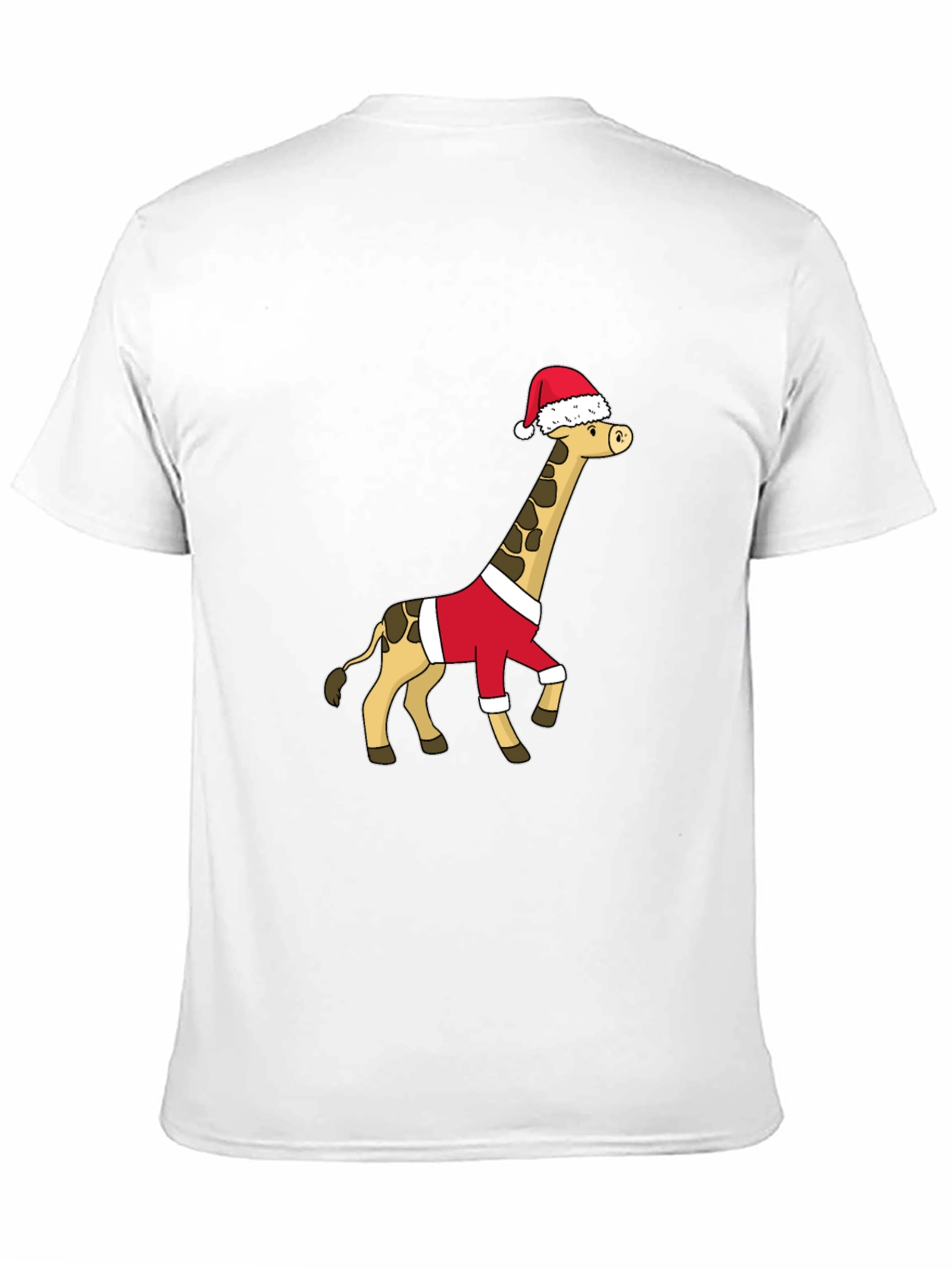 Festive Giraffe Santa Shirt - Holiday Cheer