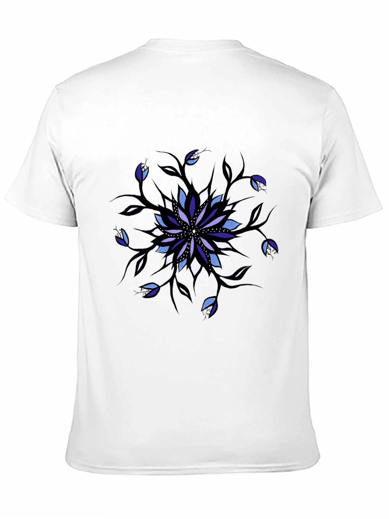 Floral Mandala T-Shirt - Black