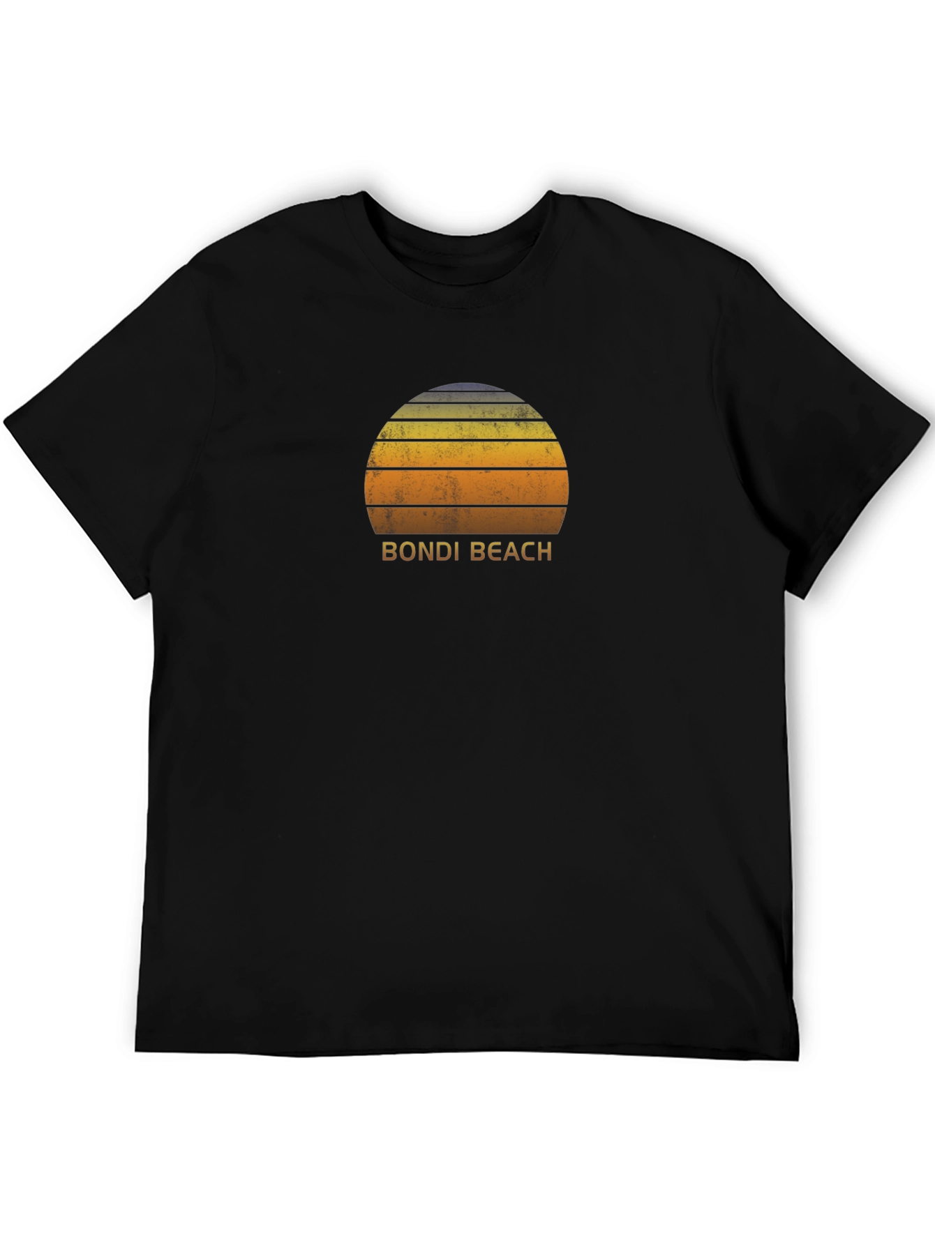 Bondi Beach Sunset Graphic Tee - Black