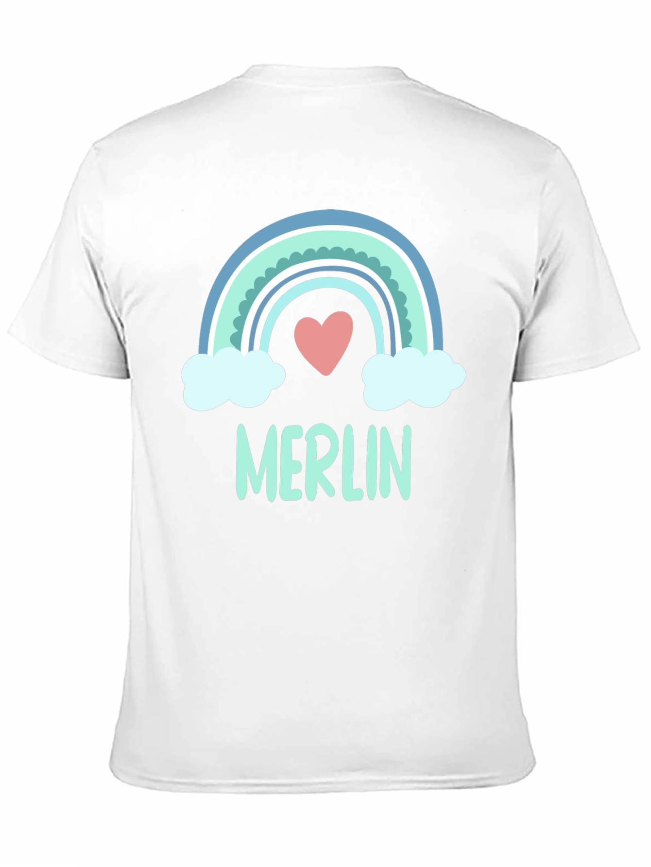 Merlin Rainbow Heart T-Shirt - Cute & Stylish Tee