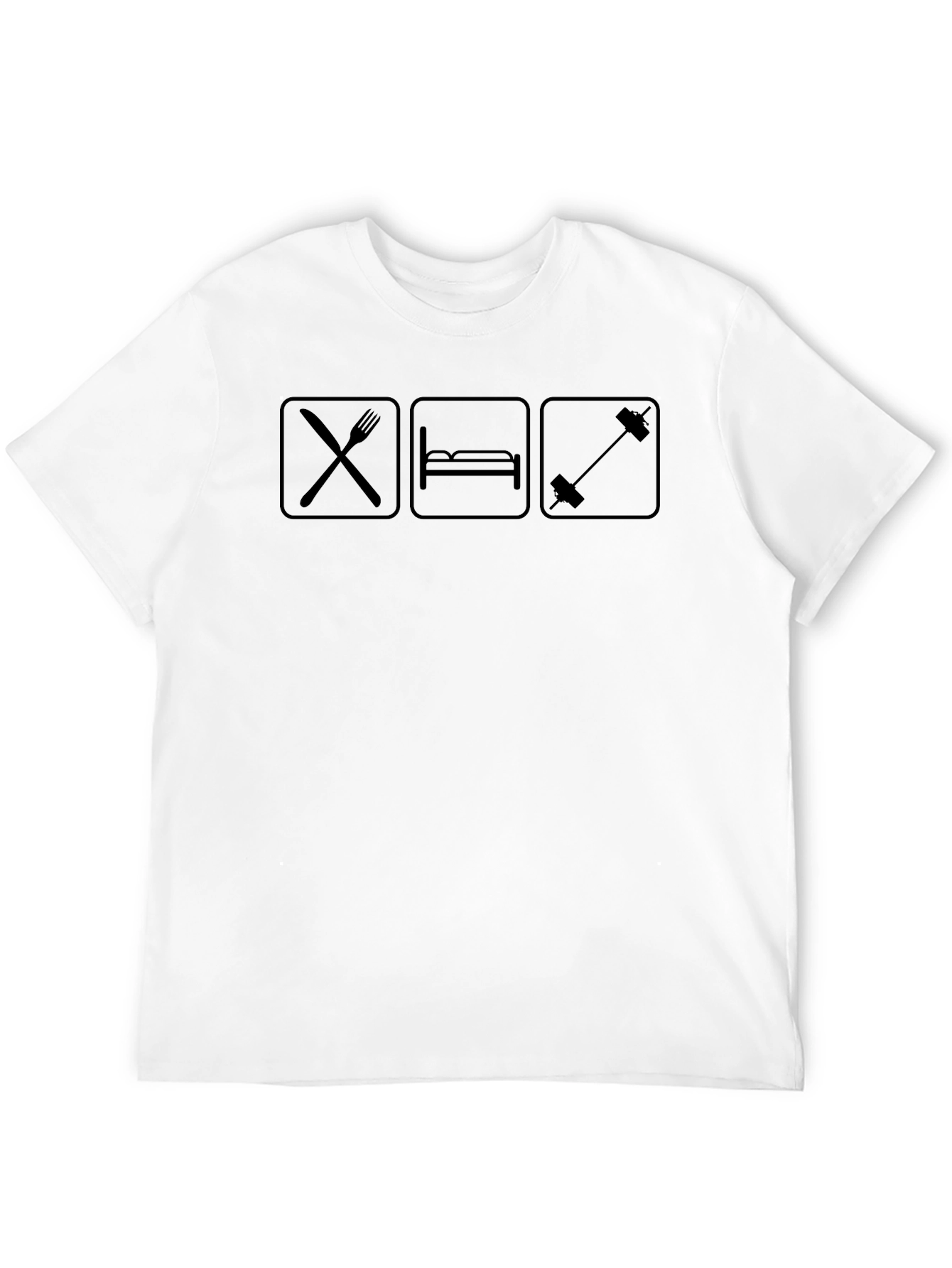 Eat Sleep Lift Black Graphic Tee