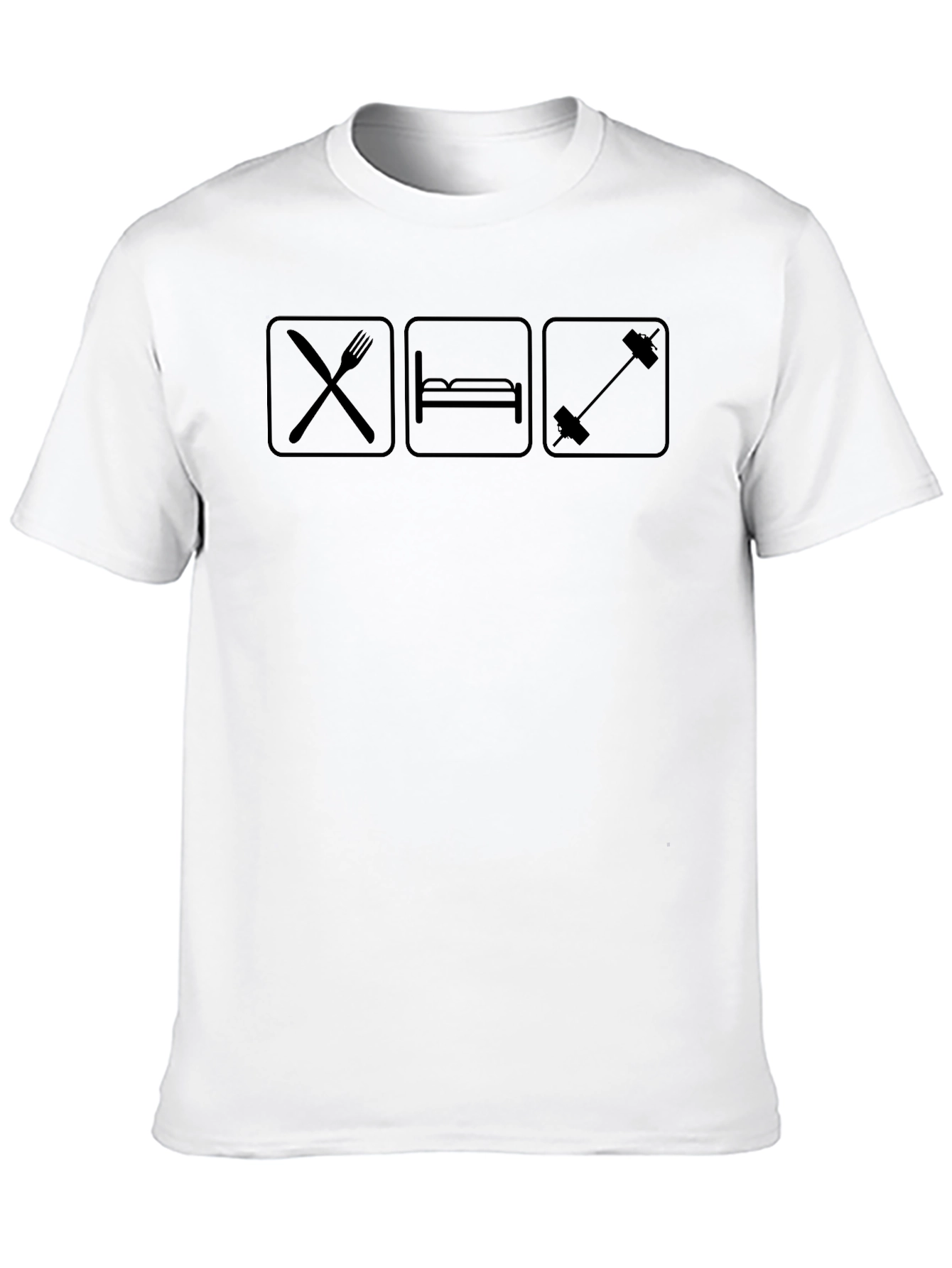 Eat Sleep Lift Black Graphic Tee