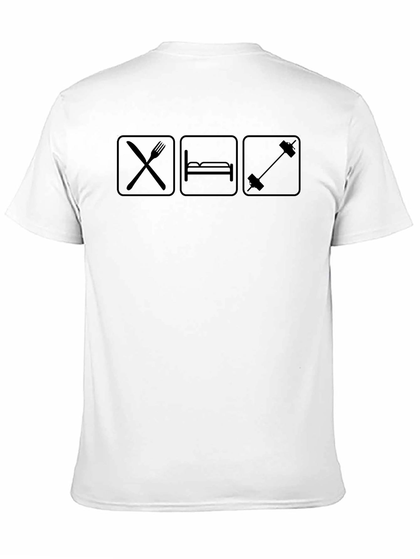 Eat Sleep Lift Black Graphic Tee