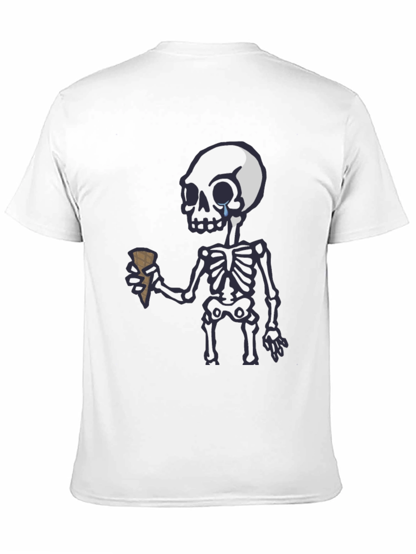 Crying Skeleton Ice Cream T-Shirt