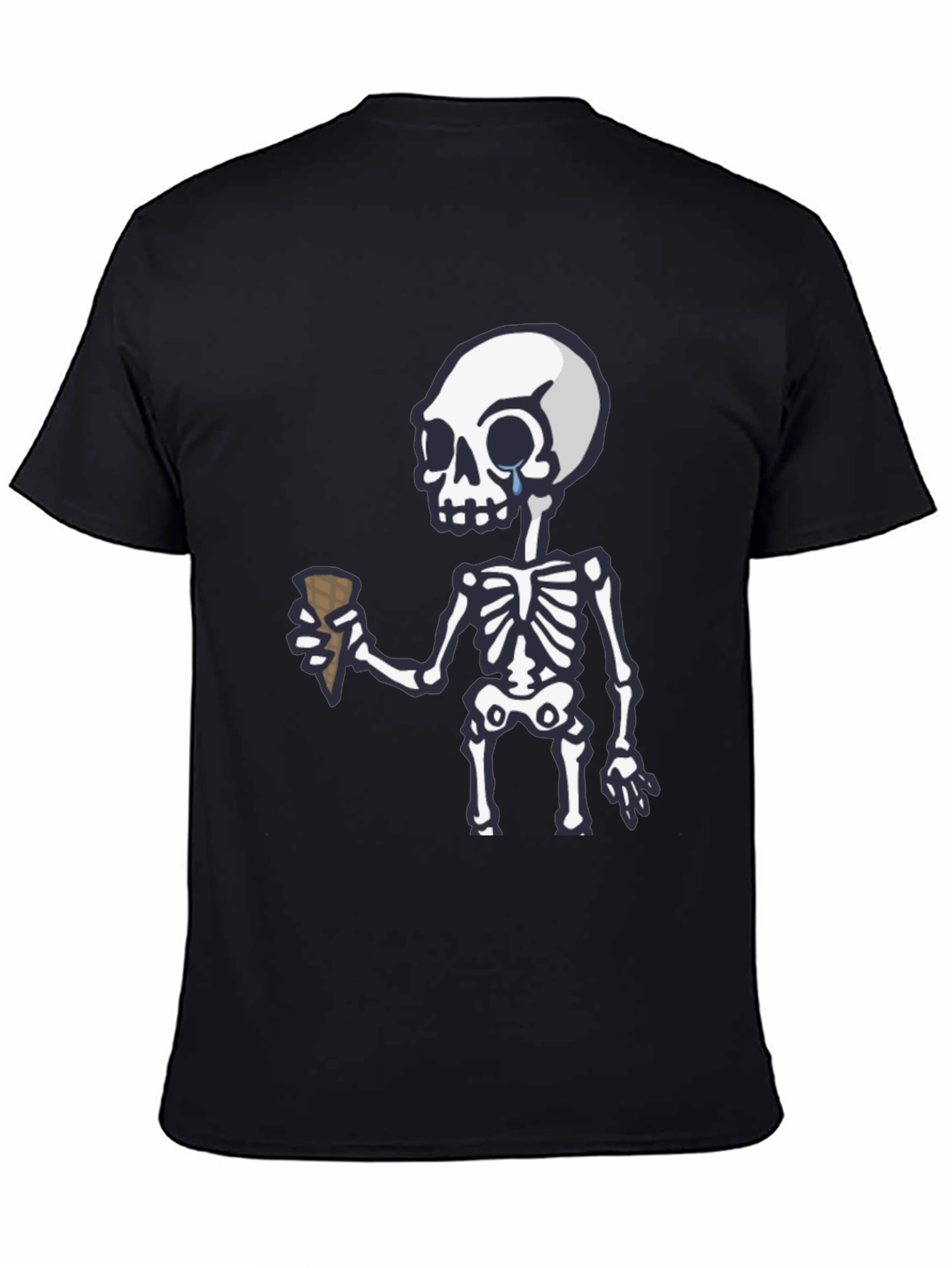 Crying Skeleton Ice Cream T-Shirt