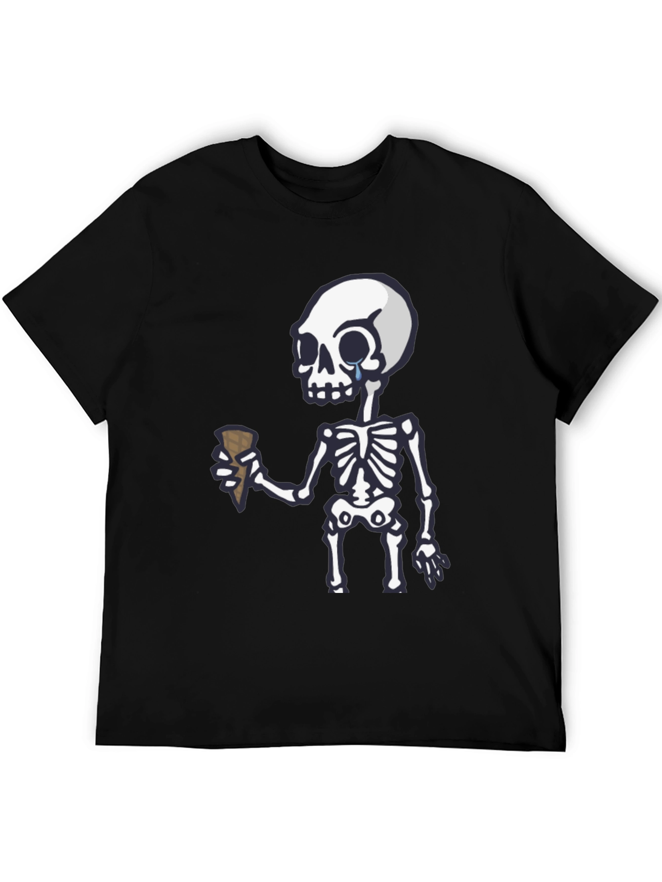 Crying Skeleton Ice Cream T-Shirt
