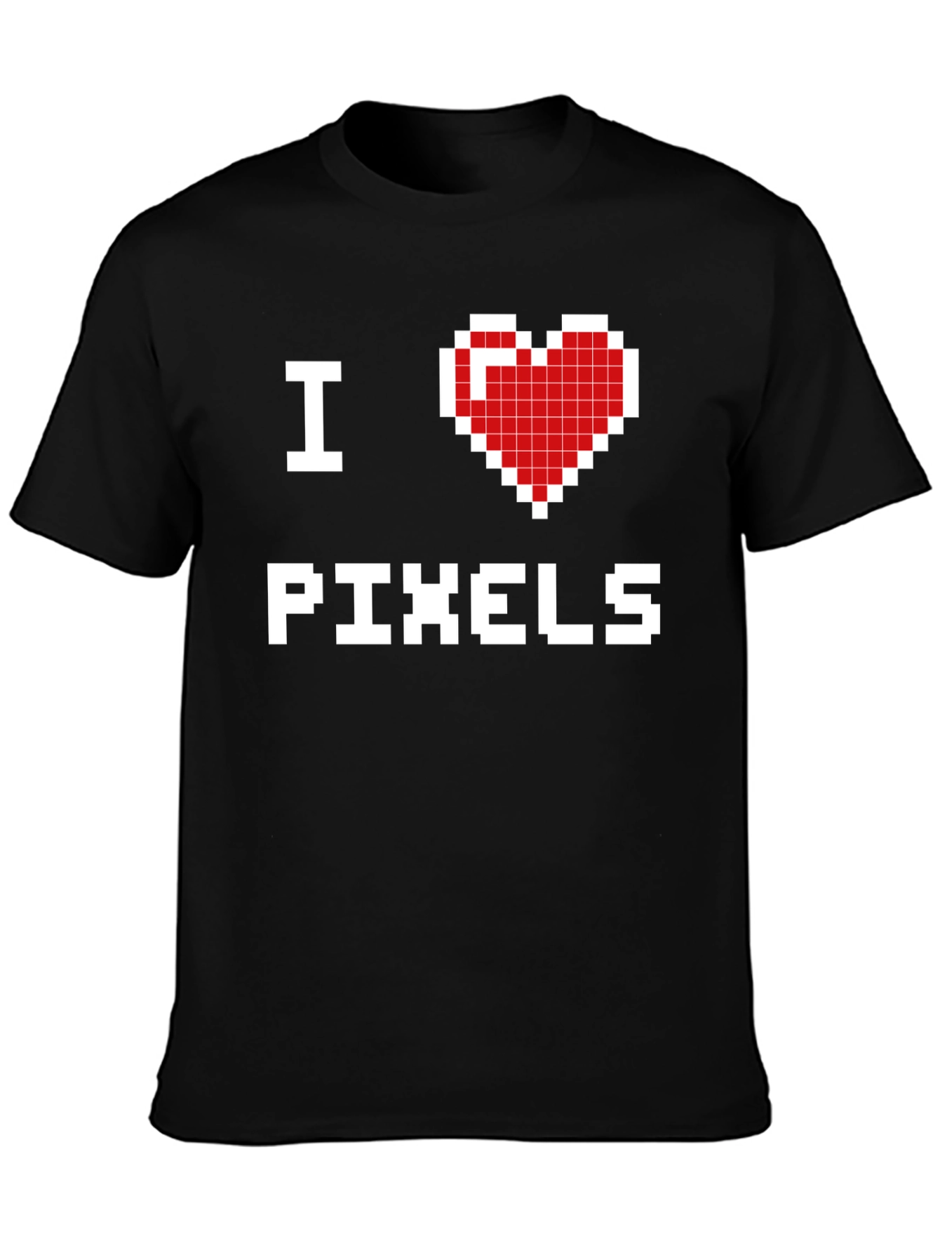 I Love Pixels Graphic T-Shirt - Gamer Tee