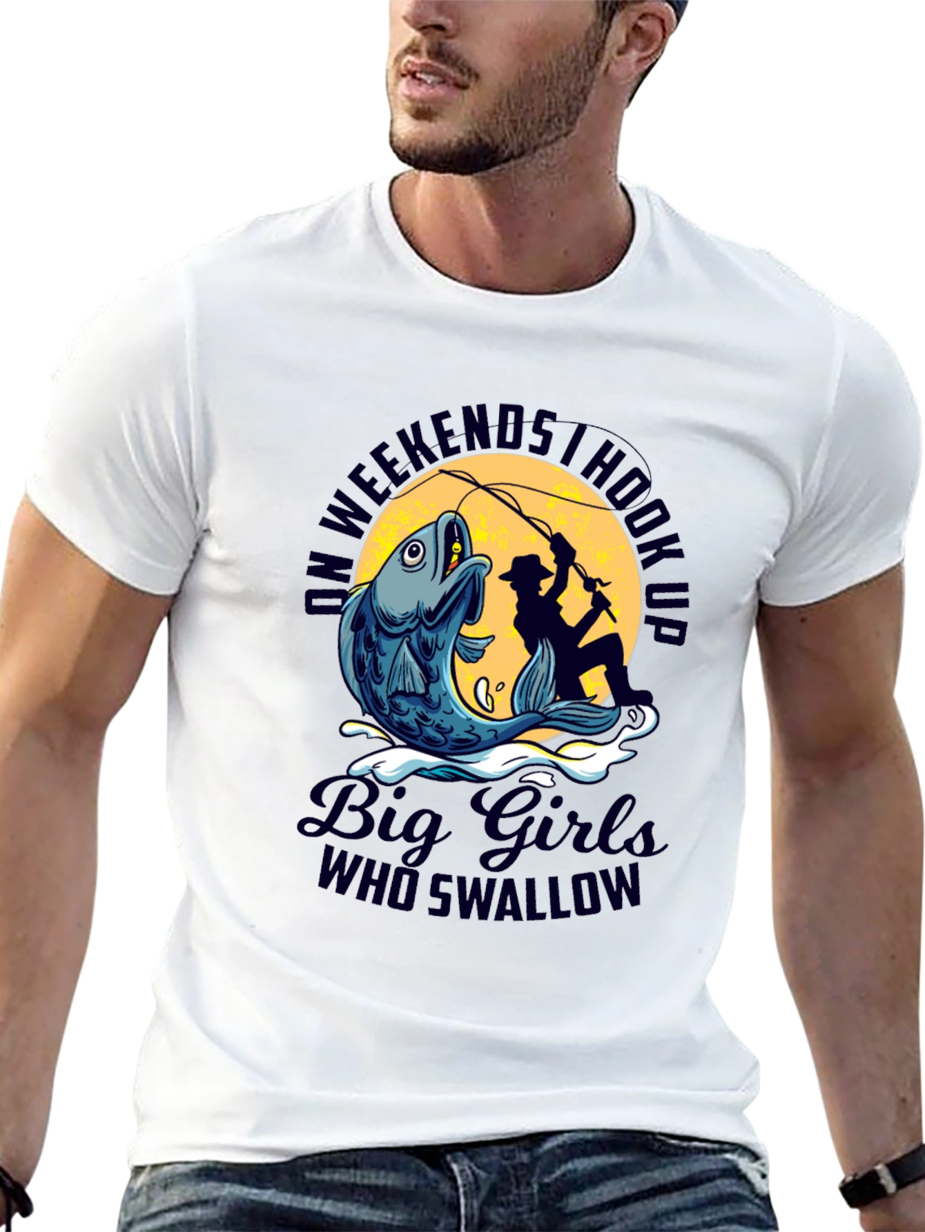 Fishing Hook Up Graphic T-Shirt