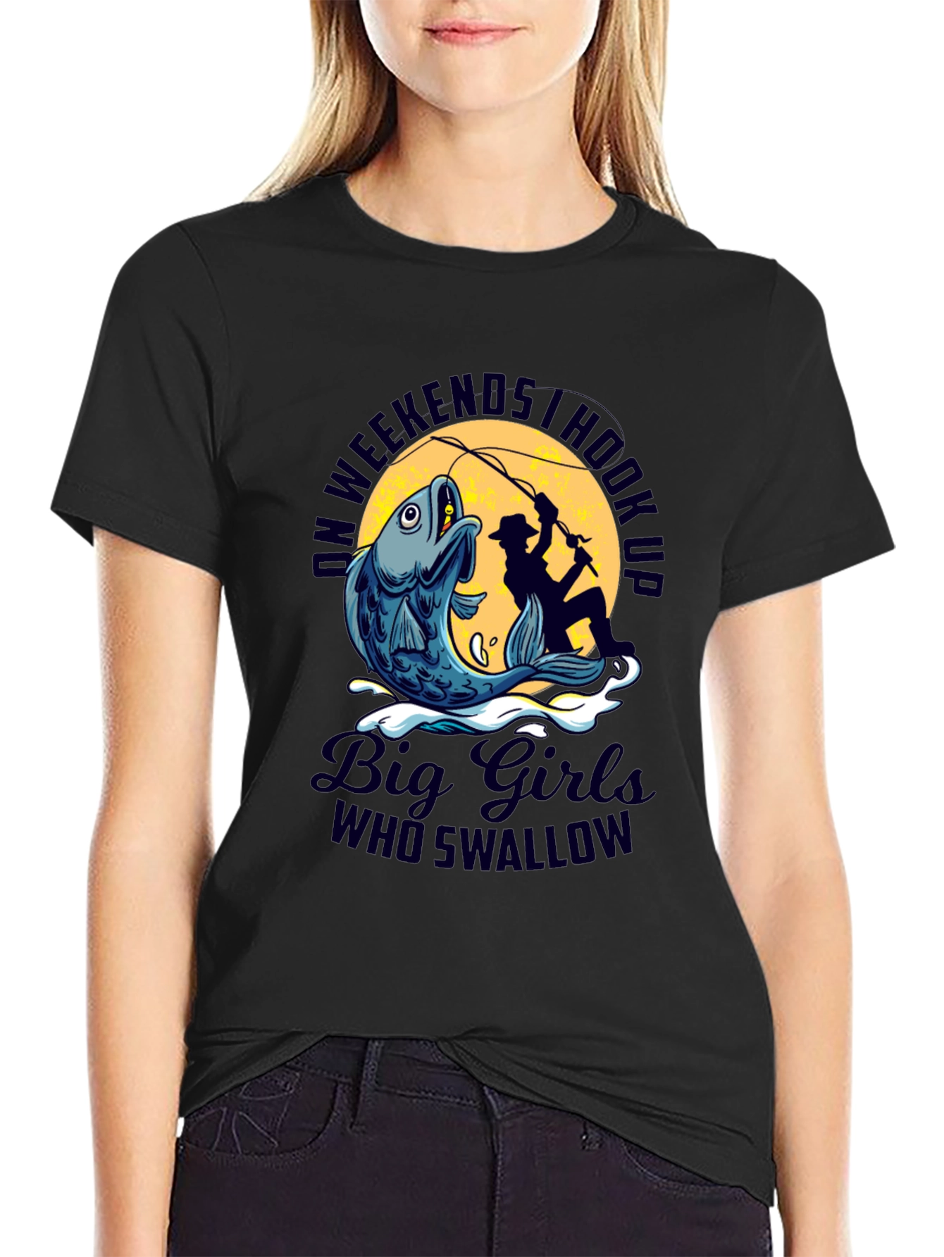 Fishing Hook Up Graphic T-Shirt