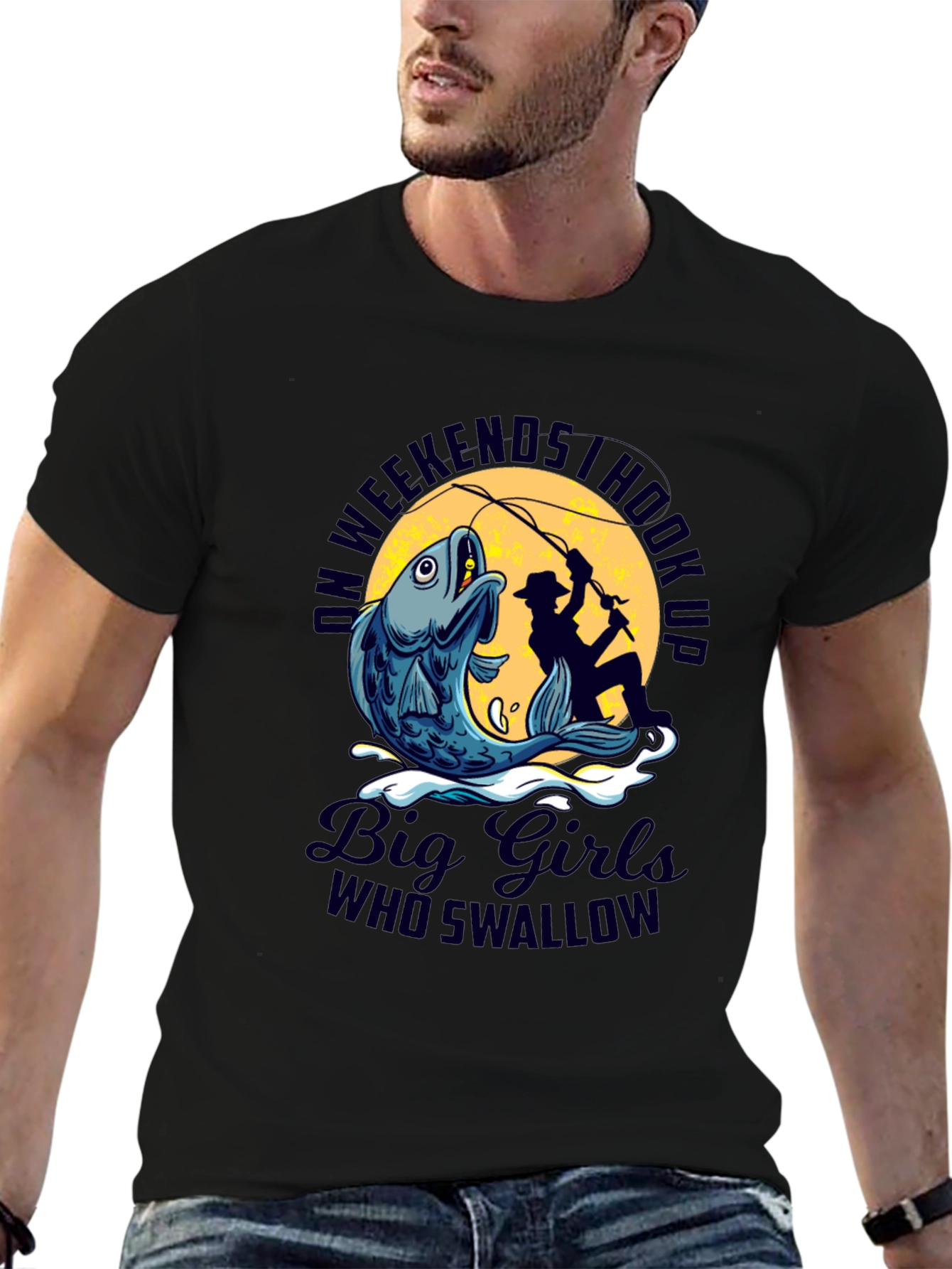 Fishing Hook Up Graphic T-Shirt