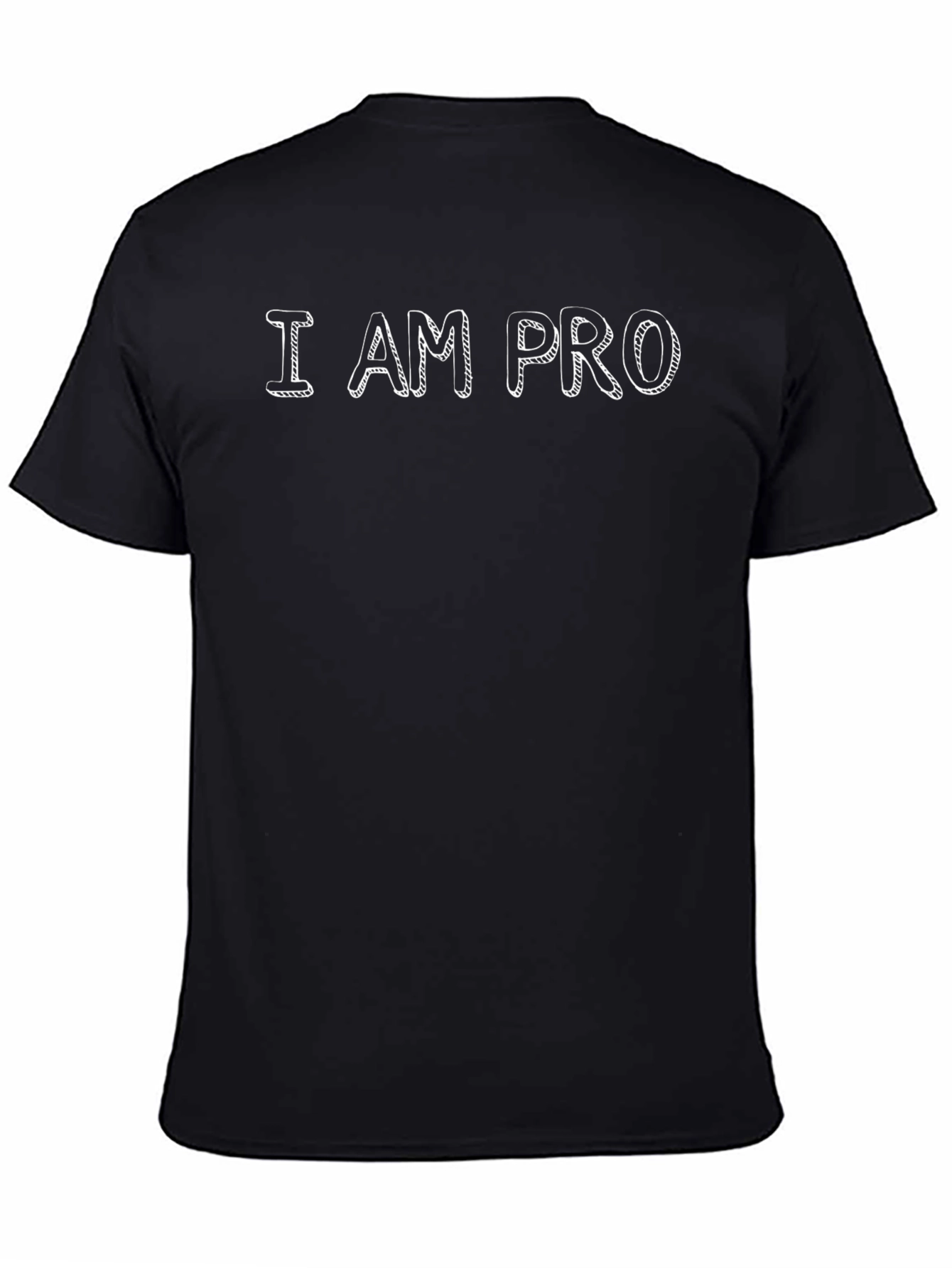 I AM PRO Graphic Tee - Black Casual T-Shirt