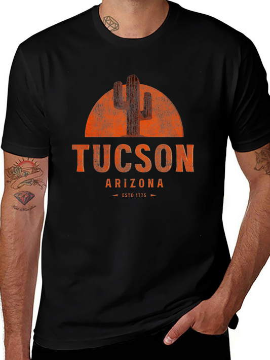 Tucson Arizona Cactus Graphic T-Shirt - ESTD 1775