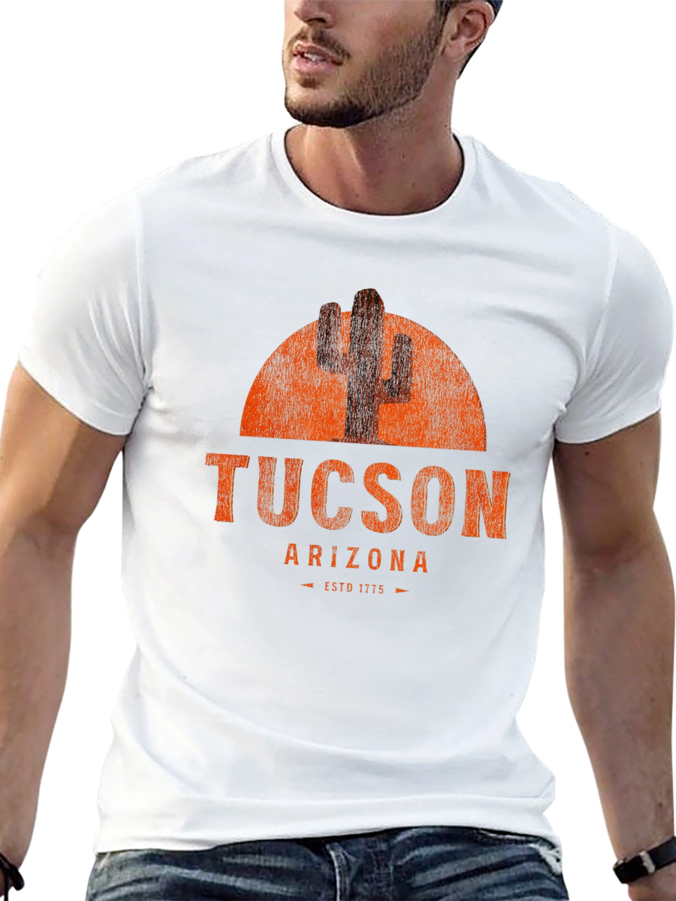 Tucson Arizona Cactus Graphic T-Shirt - ESTD 1775