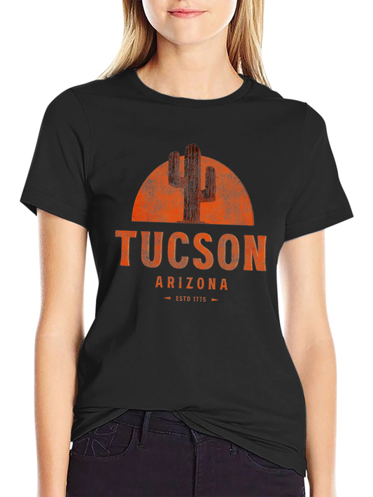 Tucson Arizona Cactus Graphic T-Shirt - ESTD 1775