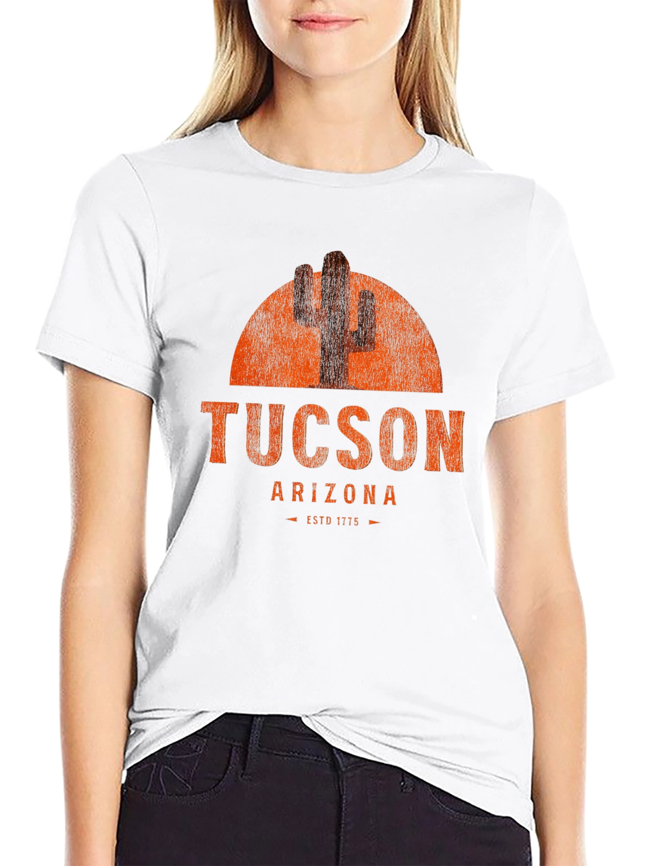 Tucson Arizona Cactus Graphic T-Shirt - ESTD 1775