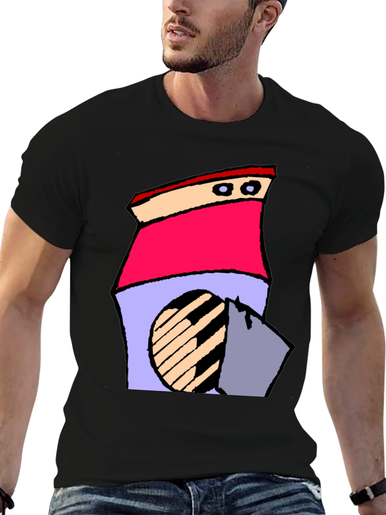 Retro Cartoon Washing Machine T-Shirt