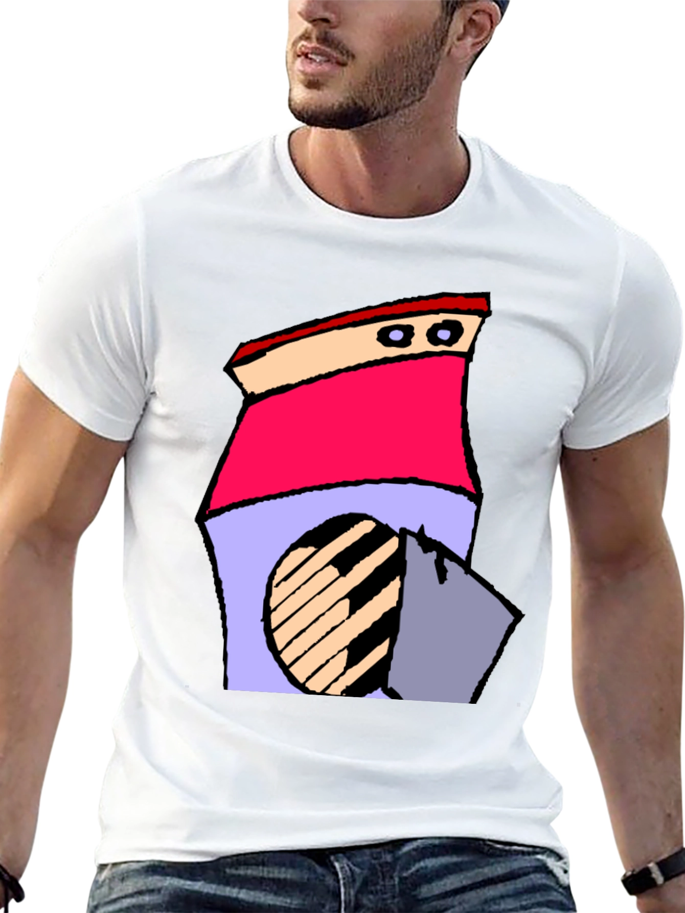 Retro Cartoon Washing Machine T-Shirt